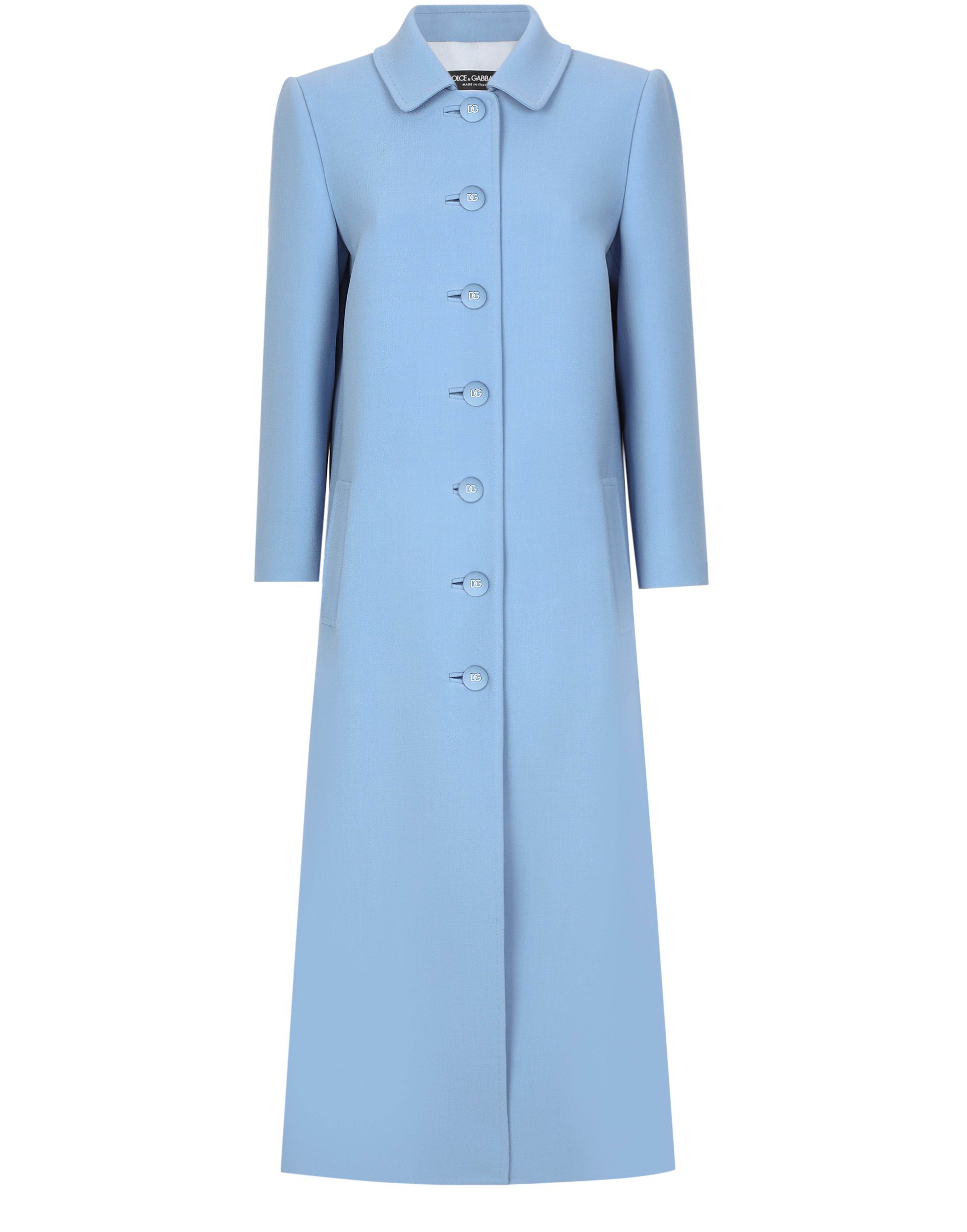 Dolce & Gabbana Single-breasted wool crêpe coat