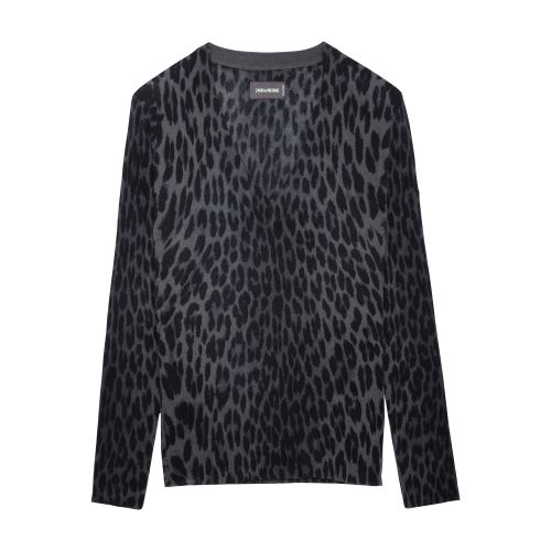 Zadig & Voltaire Brumy Leopard Cashmere Jumper