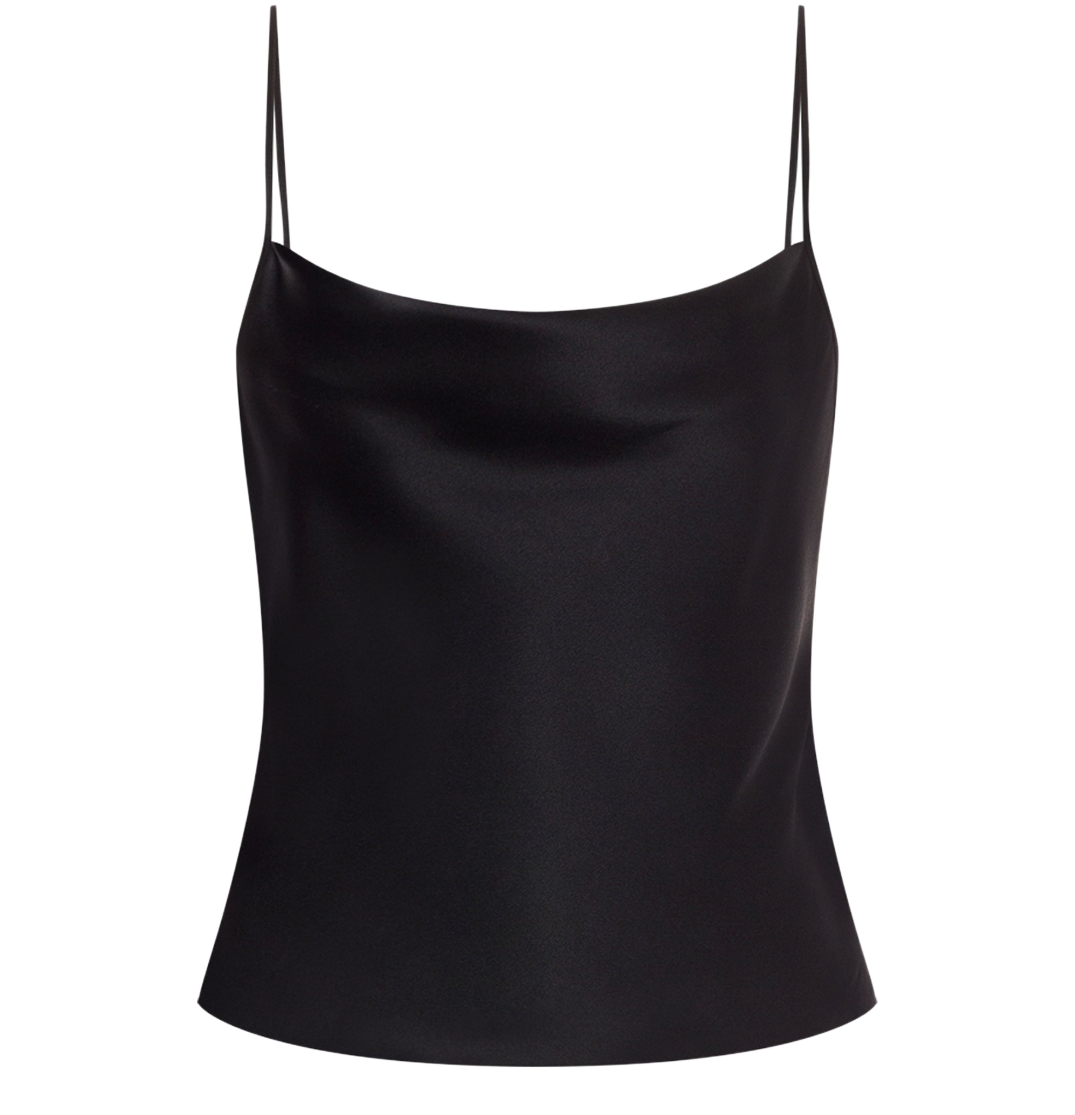 Alberta Ferretti Cropped satin tank top