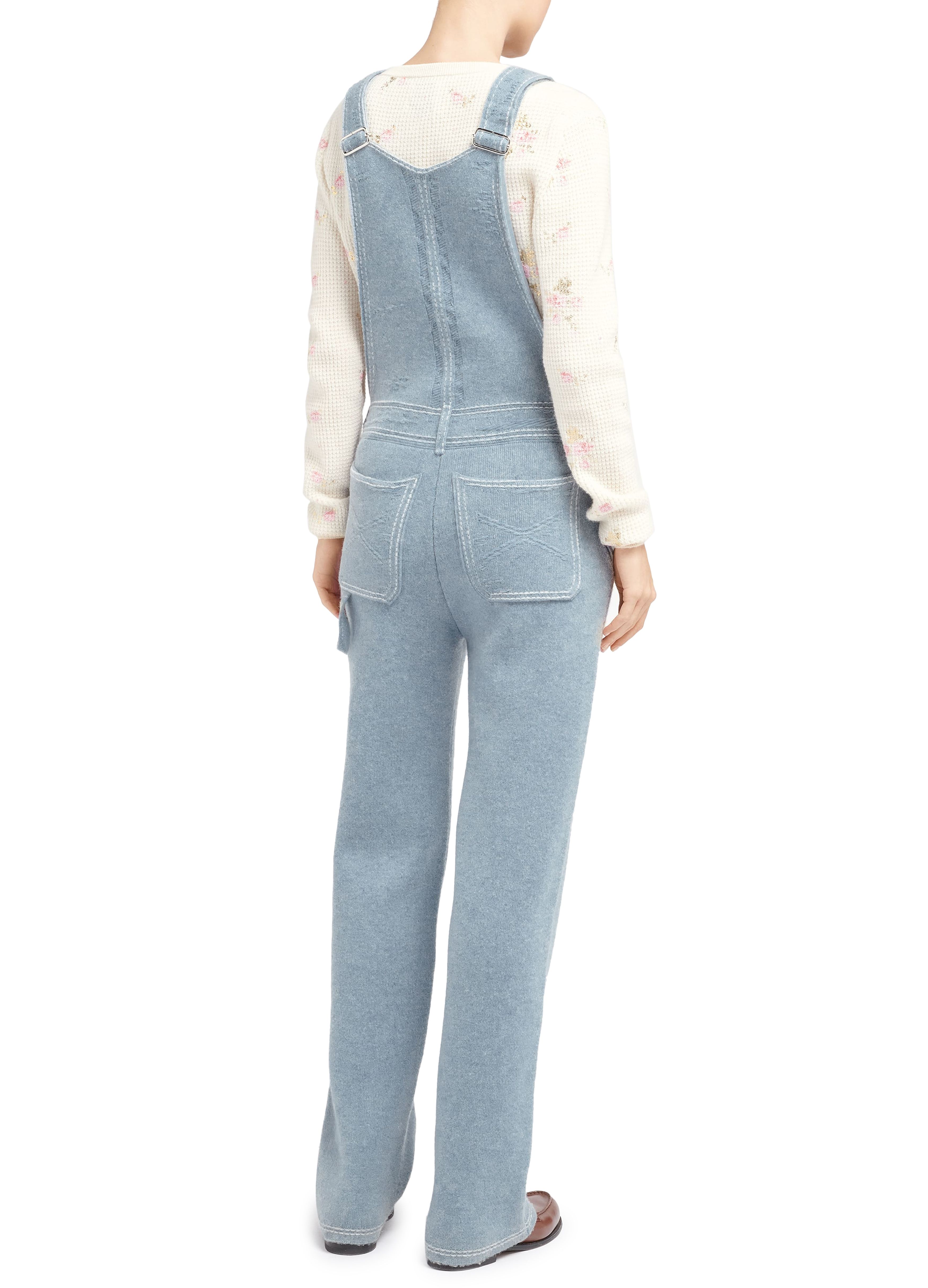 Barrie Denim overalls in cashmere and cotton