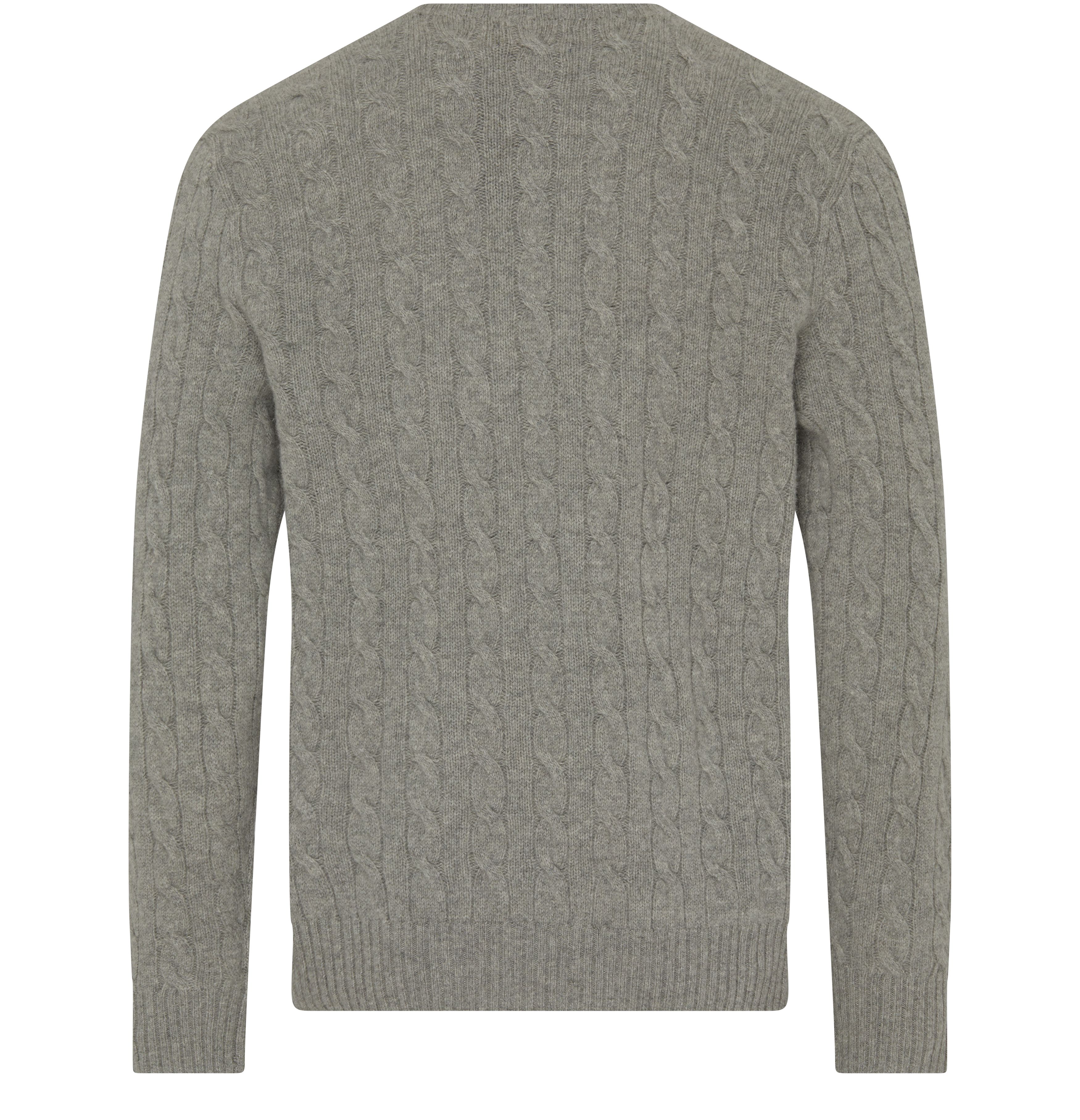 Polo Ralph Lauren Round-neck cable knit sweater with logo