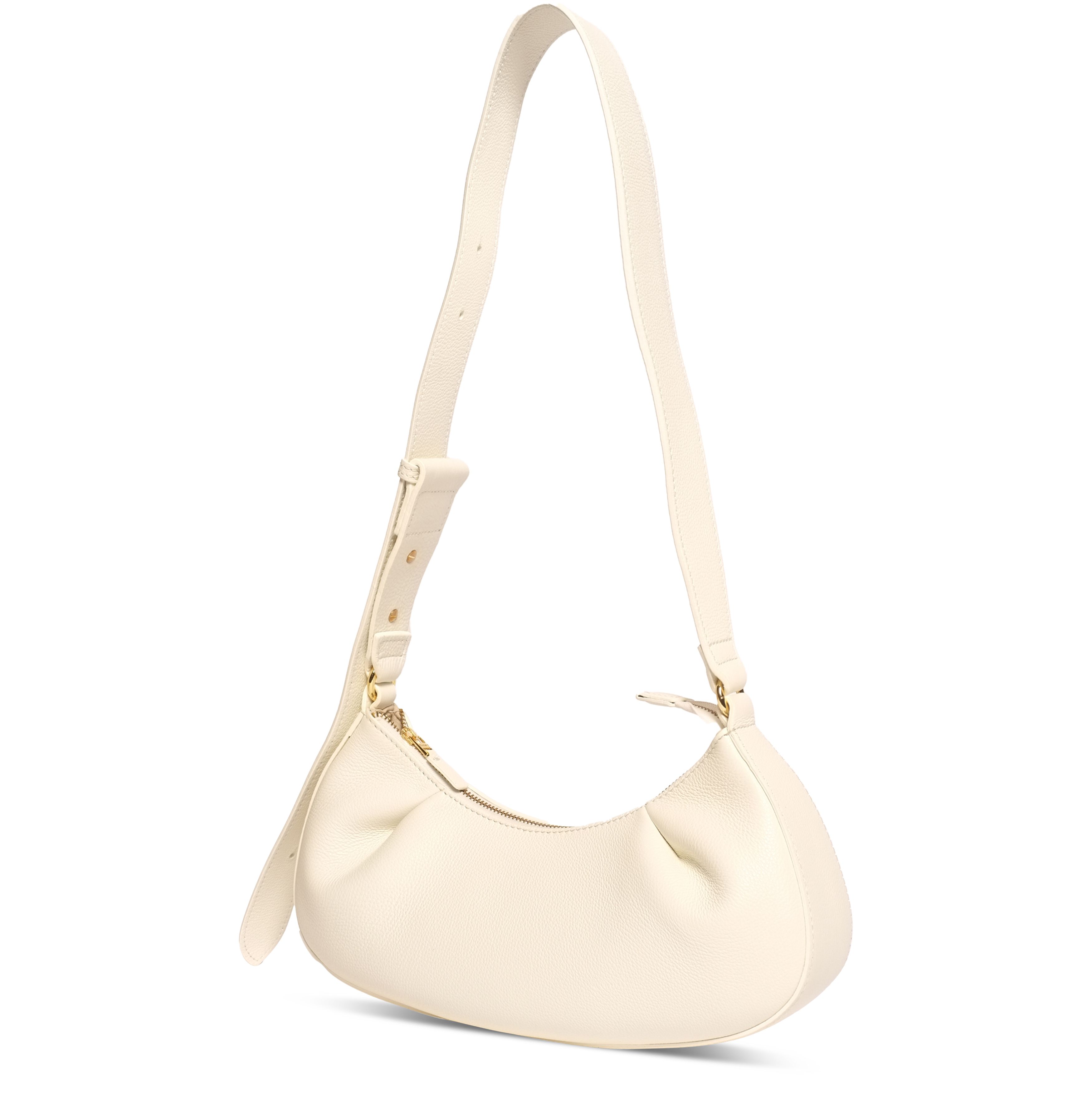 Elleme Dimple Moon small pebbled leather crossbody bag