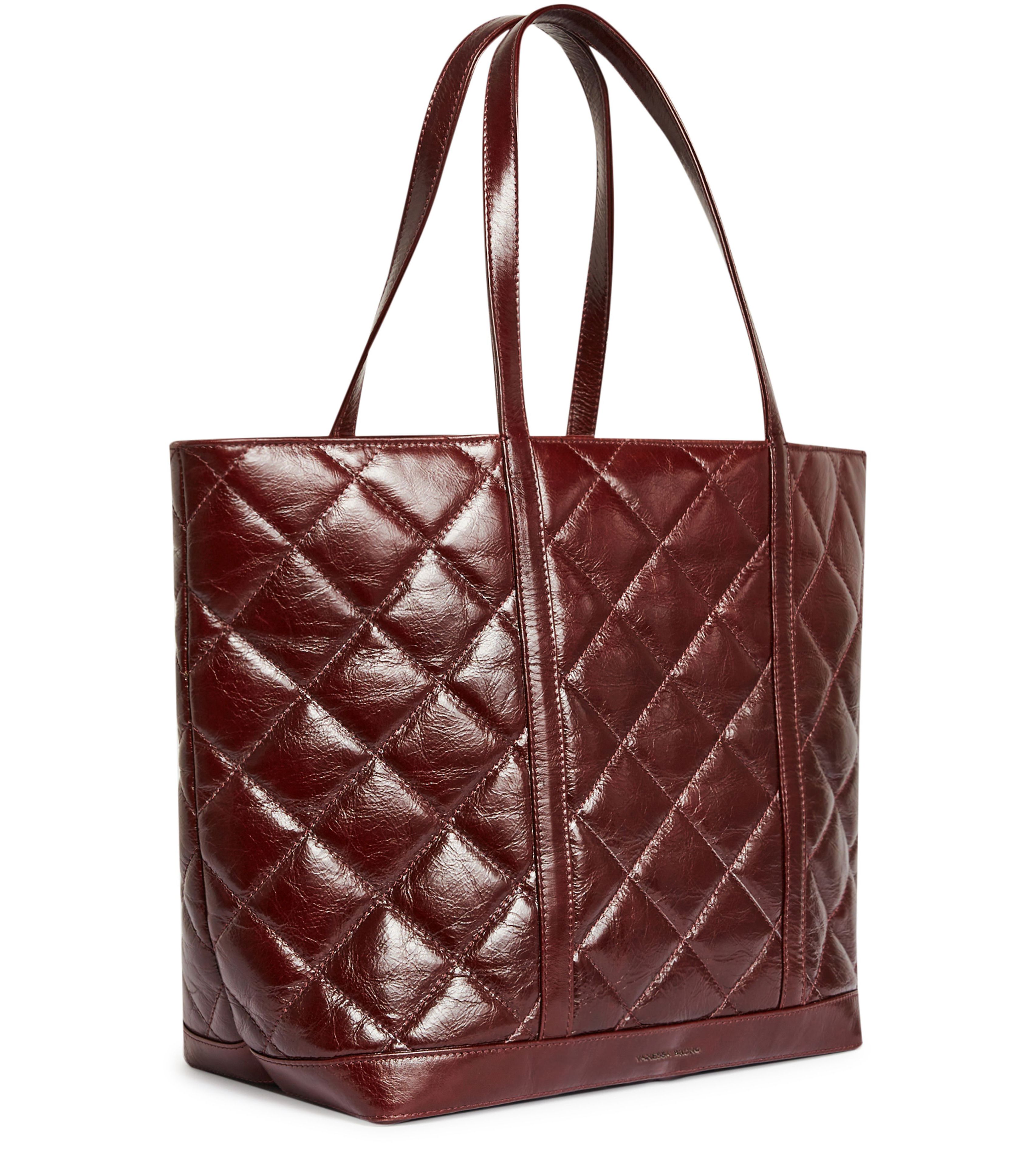  XL quilted leather tote bag