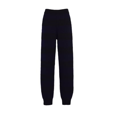 Barrie Striped cashmere trousers