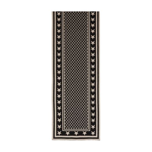 Balmain Mini Monogram Stars Reversible Scarf