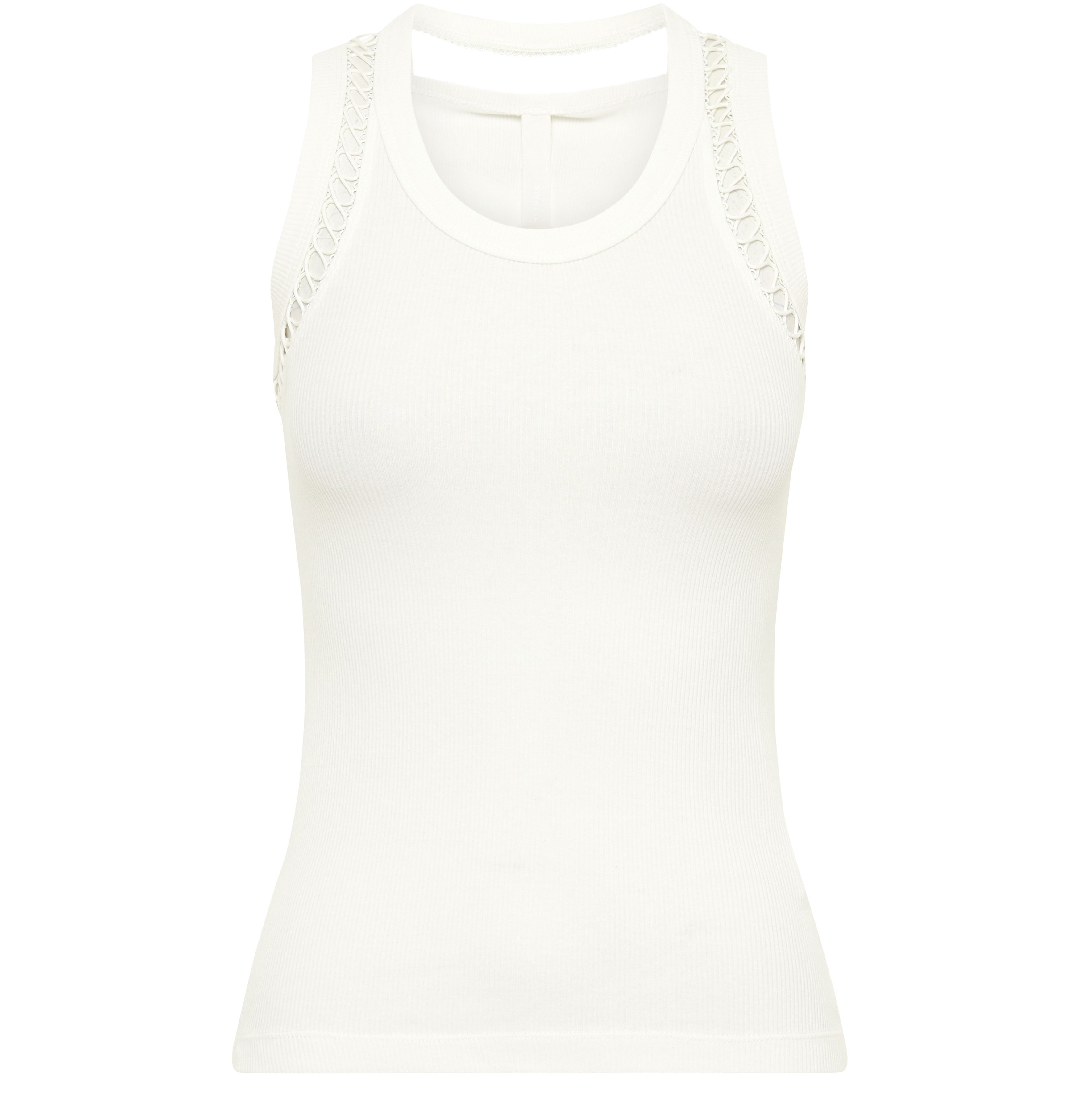 Dion Lee Lace-up Cotton tank top