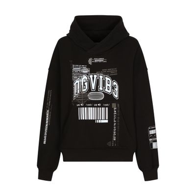 Dolce & Gabbana DG VIB3 printed Jersey hoodie