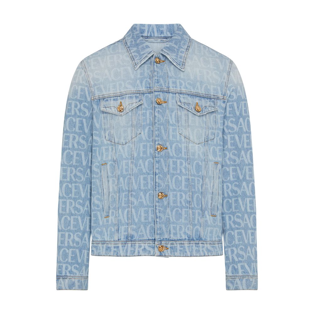 Versace Versace Allover denim jacket