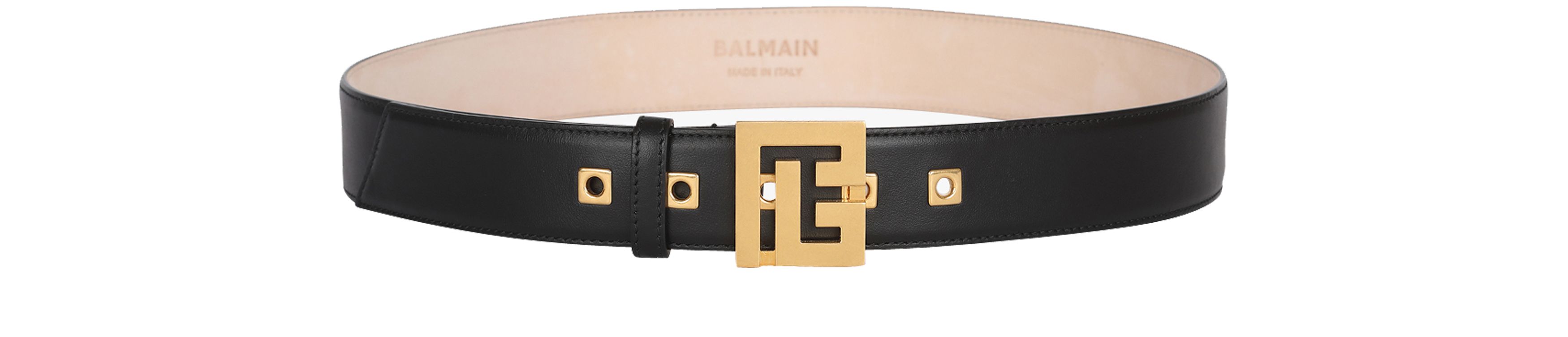 Balmain leather PB Belt belt