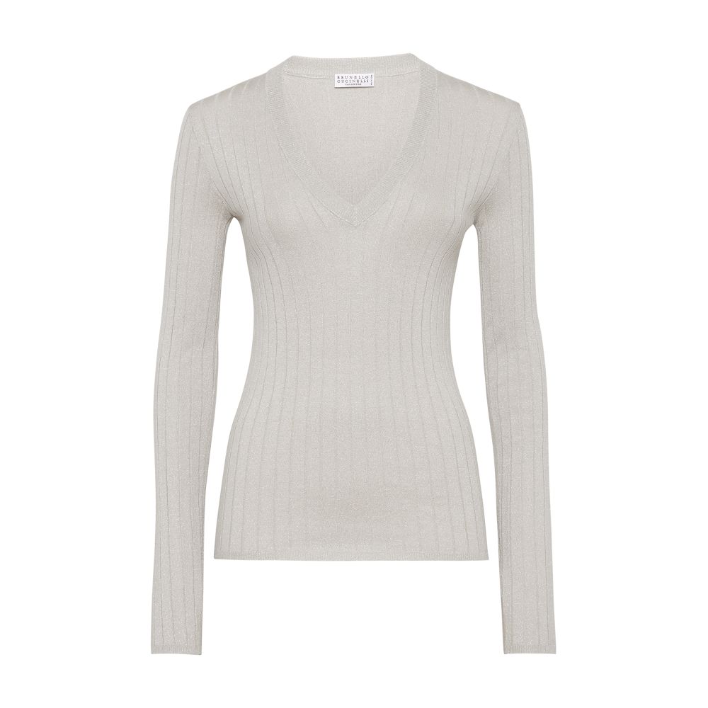 Brunello Cucinelli Cashmere and silk Sparkling sweater