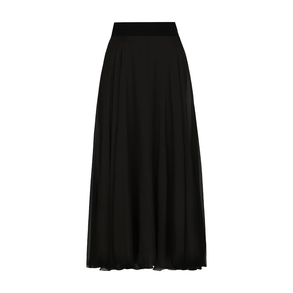 Dolce & Gabbana Chiffon calf-length circle skirt