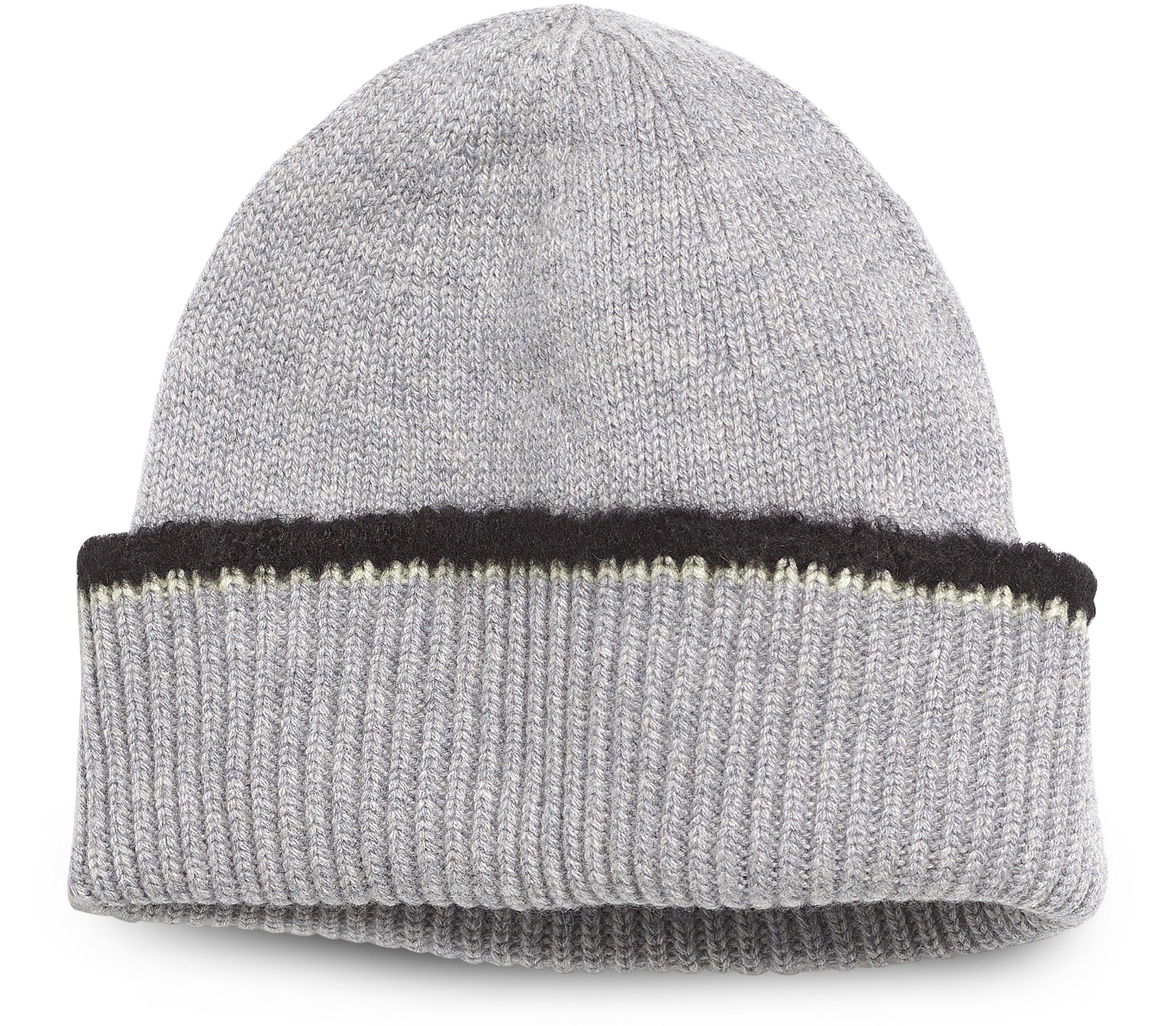 Barrie Shearling-effect cashmere beanie