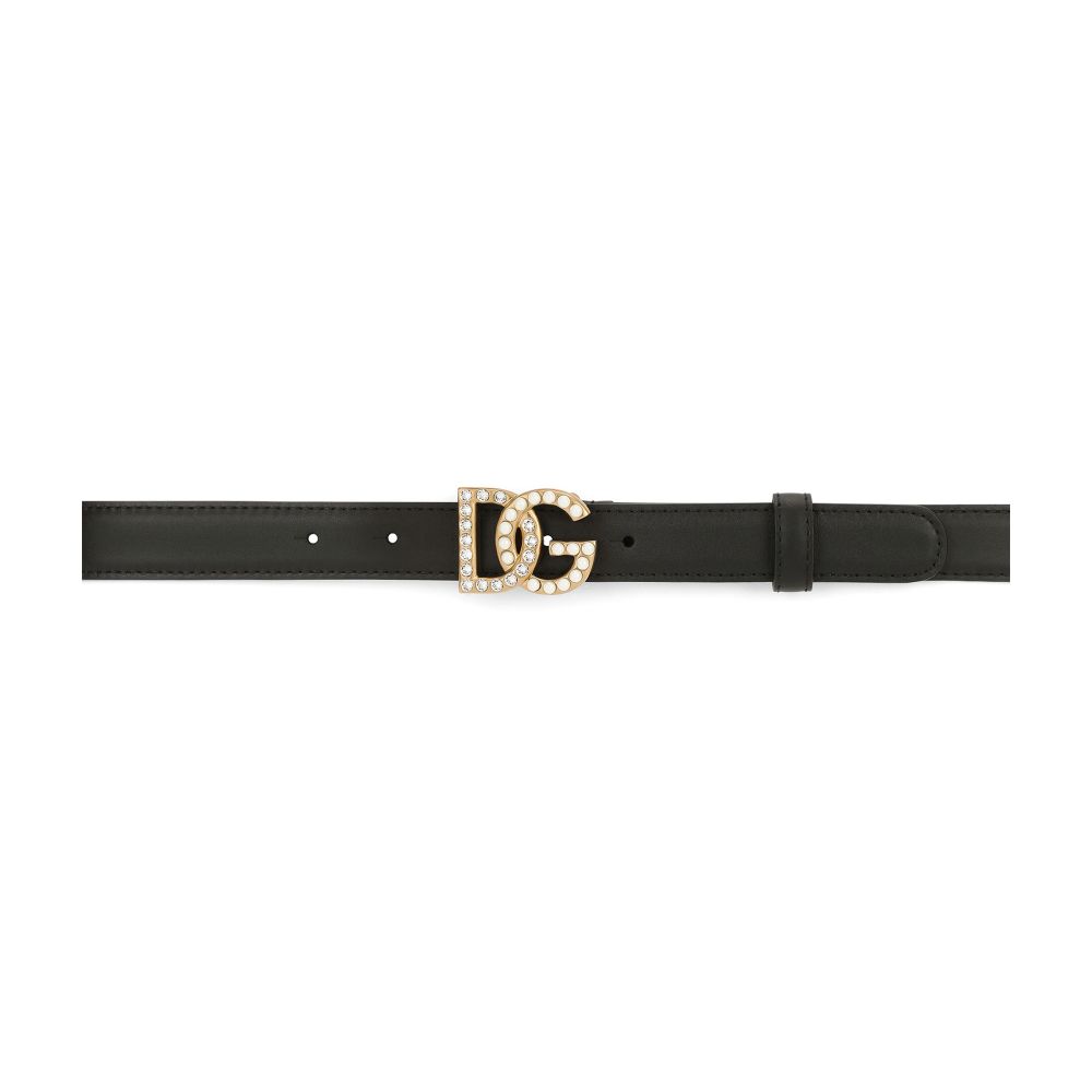 Dolce & Gabbana Calfskin belt with DG logo