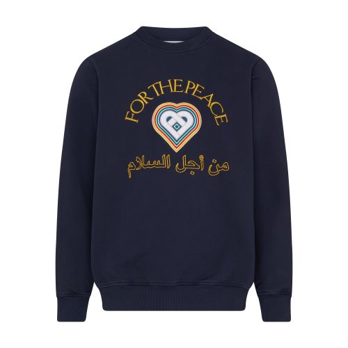 Casablanca For The Peace Gold crew neck sweatshirt