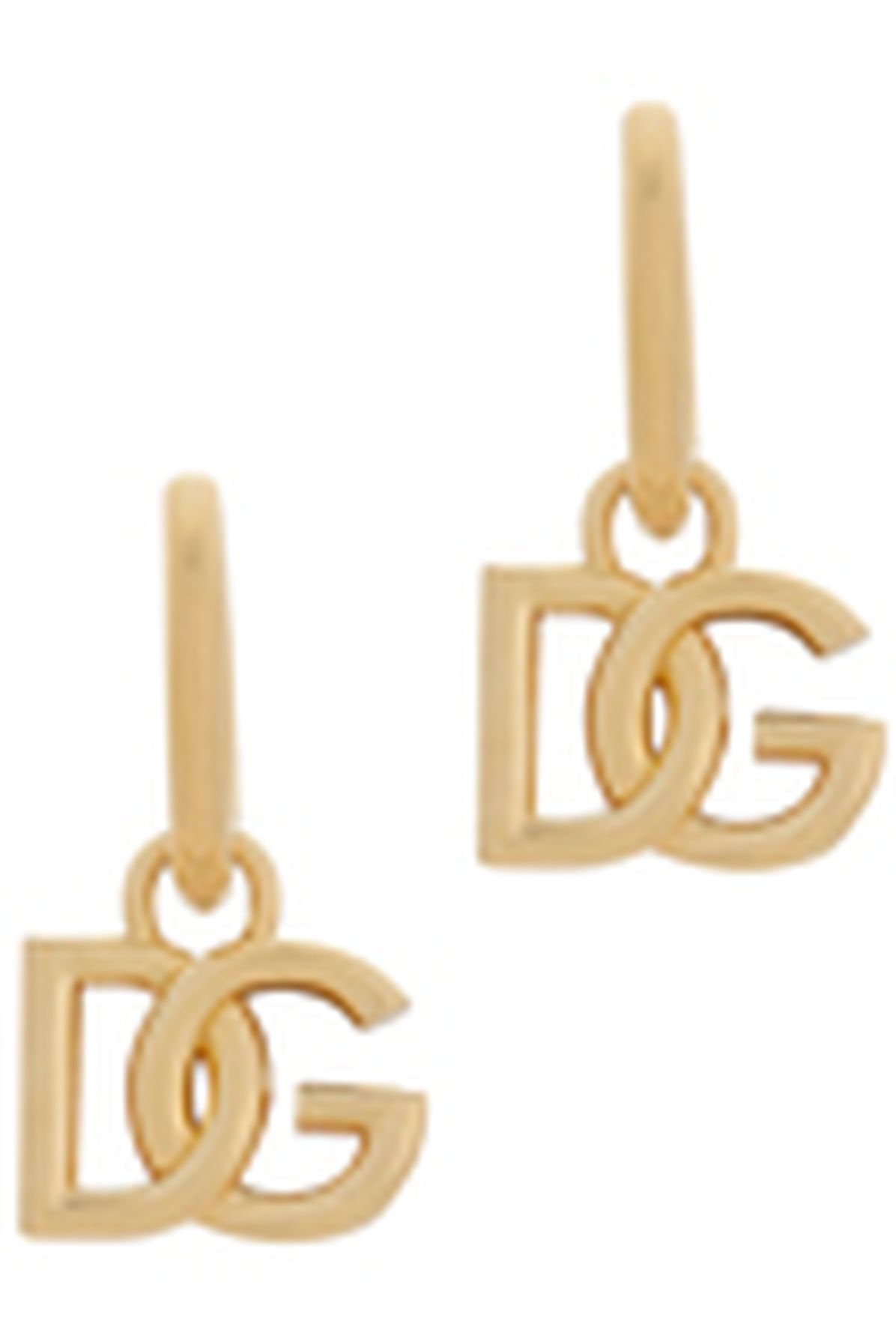 Dolce & Gabbana Creole earrings with logo pendant