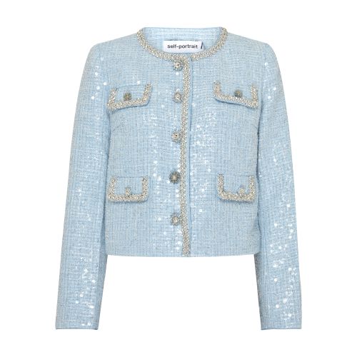  Sequin boucle jacket