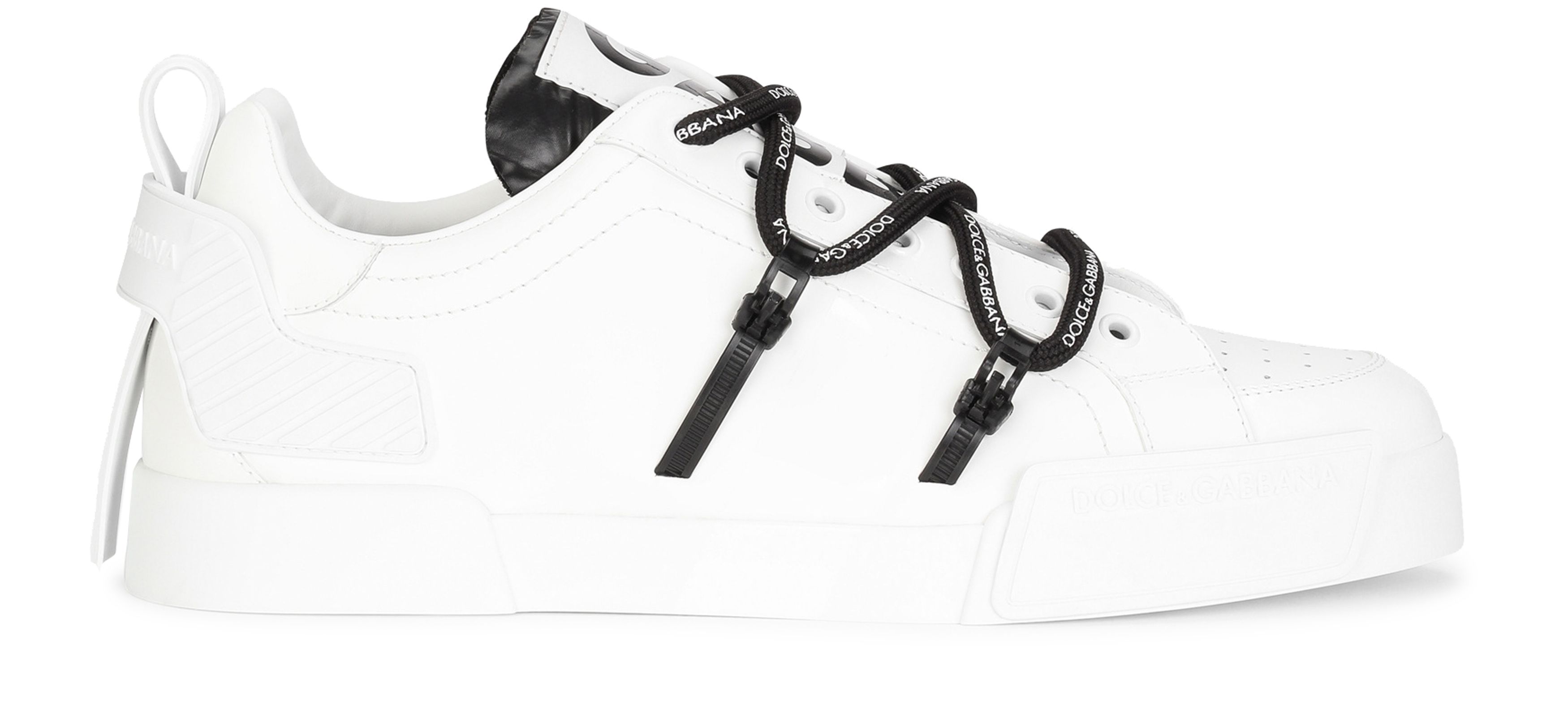 Dolce & Gabbana Calfskin Portofino sneakers with maxi-logo