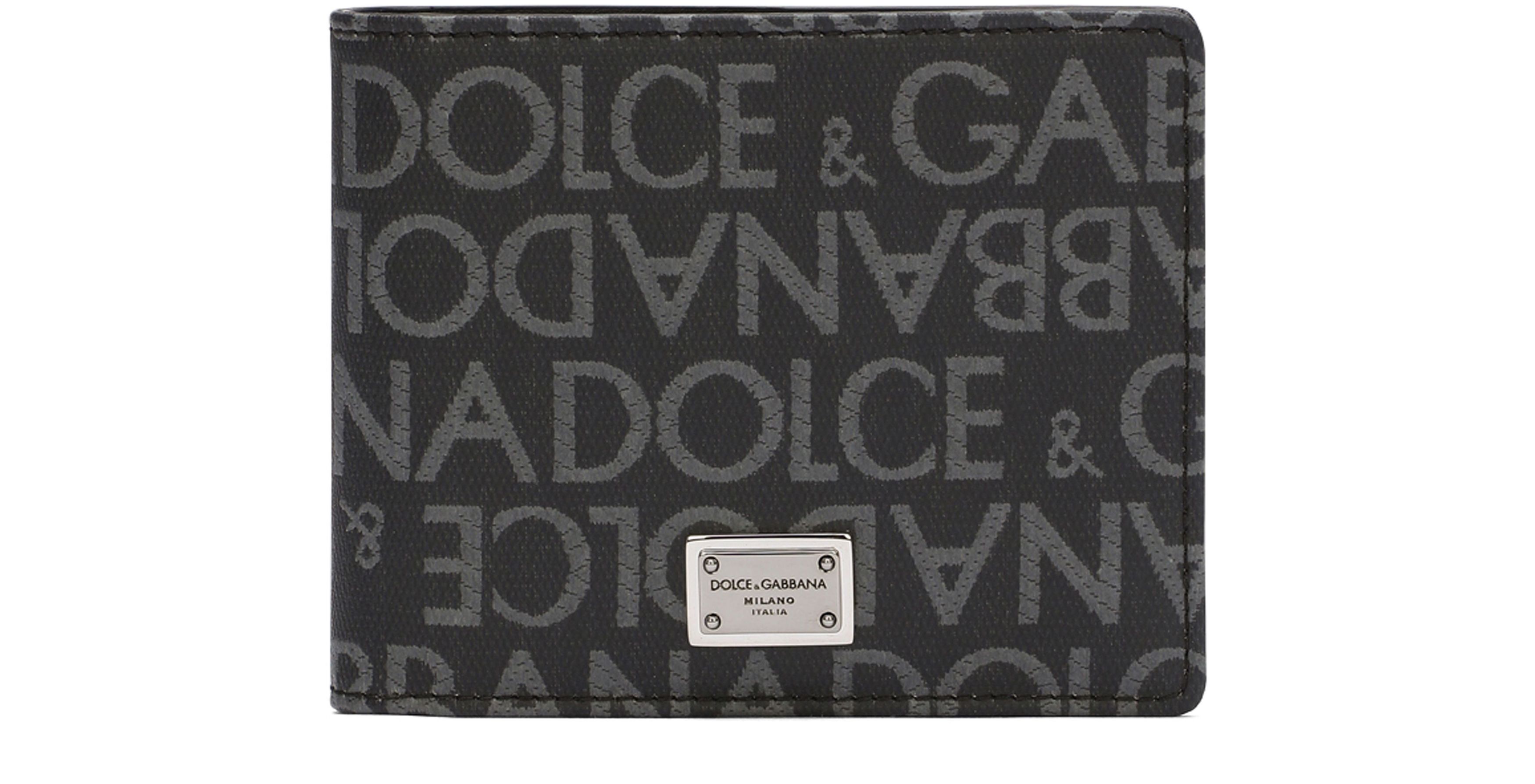 Dolce & Gabbana Coated jacquard bifold wallet