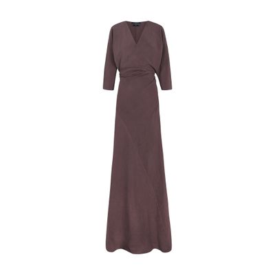 Cortana Tanami long dress in linen and silk