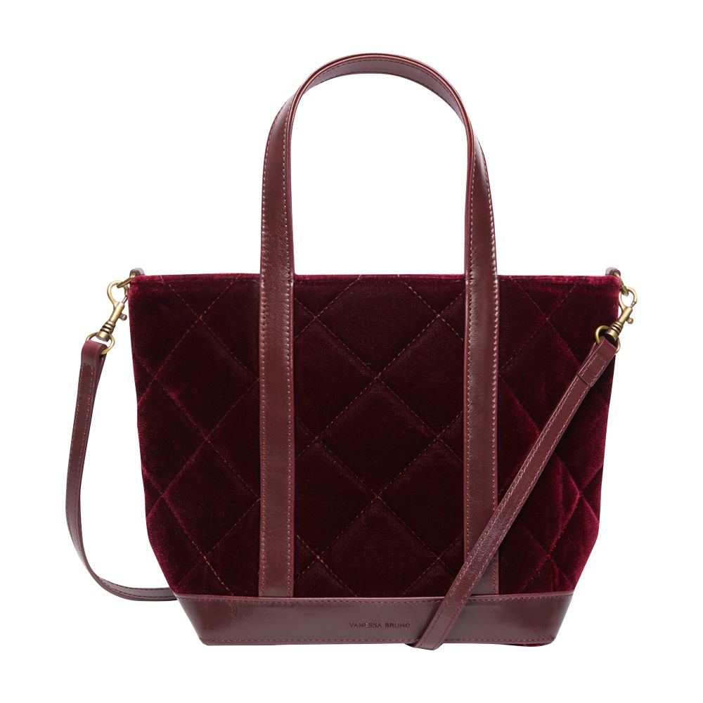  Velvet padded S tote bag