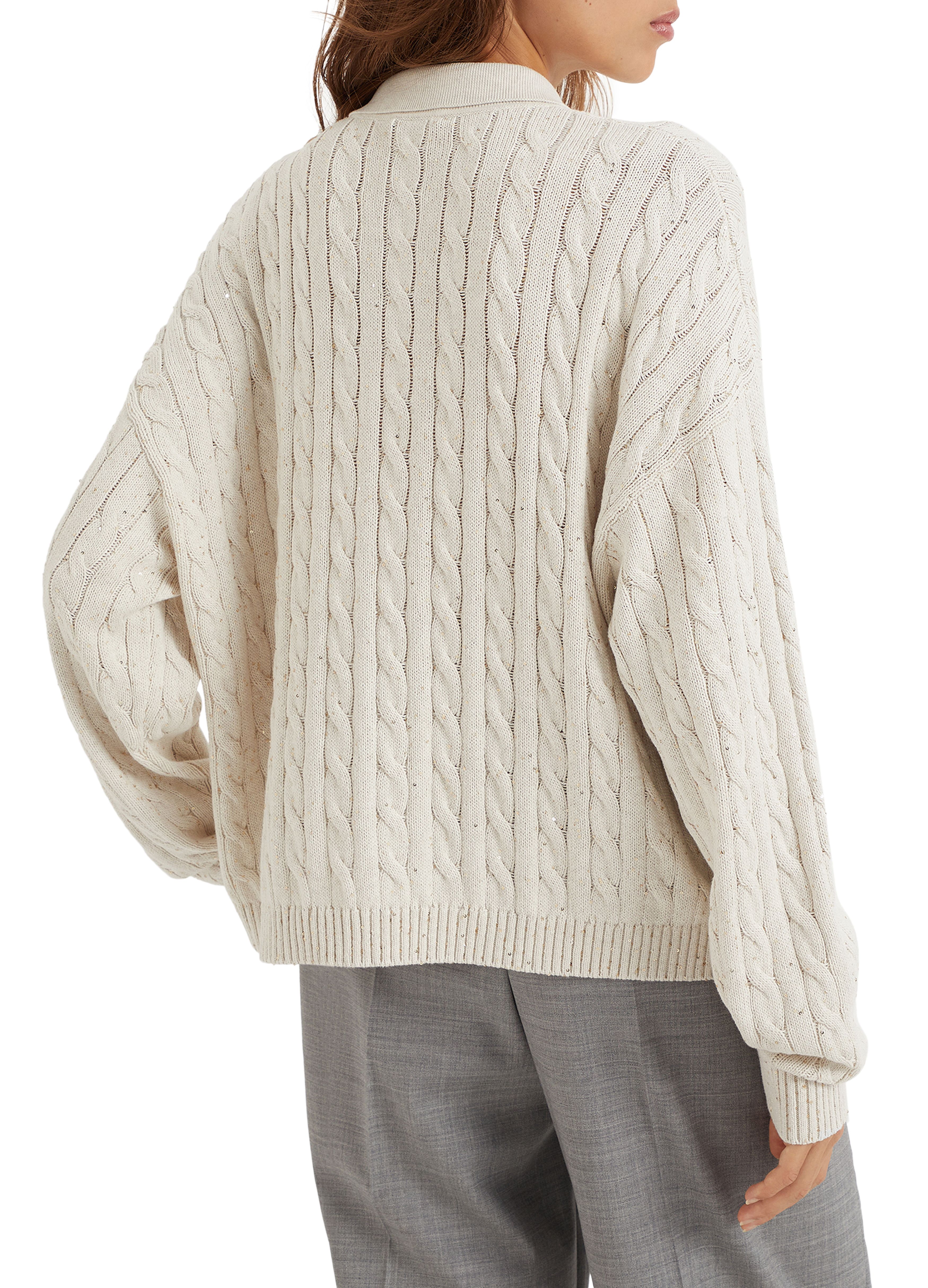 Brunello Cucinelli Dazzling Cables sweater