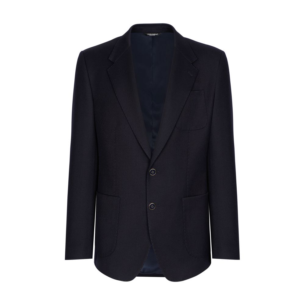 Dolce & Gabbana Single-breasted stretch wool tricotine jacket