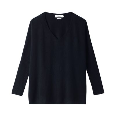  Faustine v-neck cashmere poncho