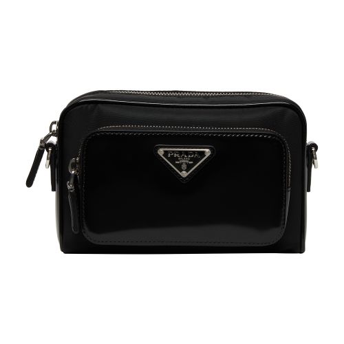 Prada Re-Nylon and suede shoulder bag