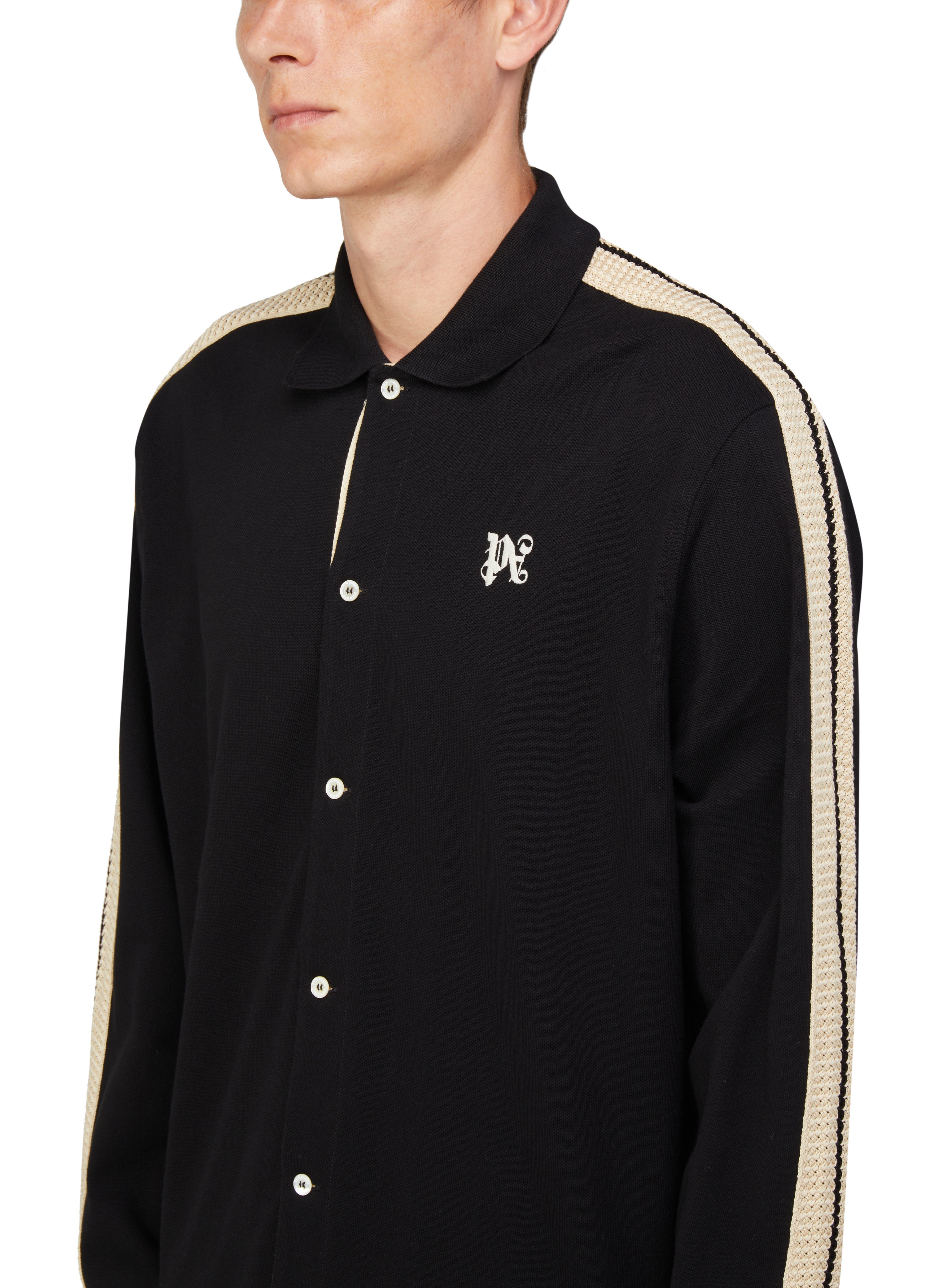 PALM ANGELS Pa Monogram Piquet trackshirt