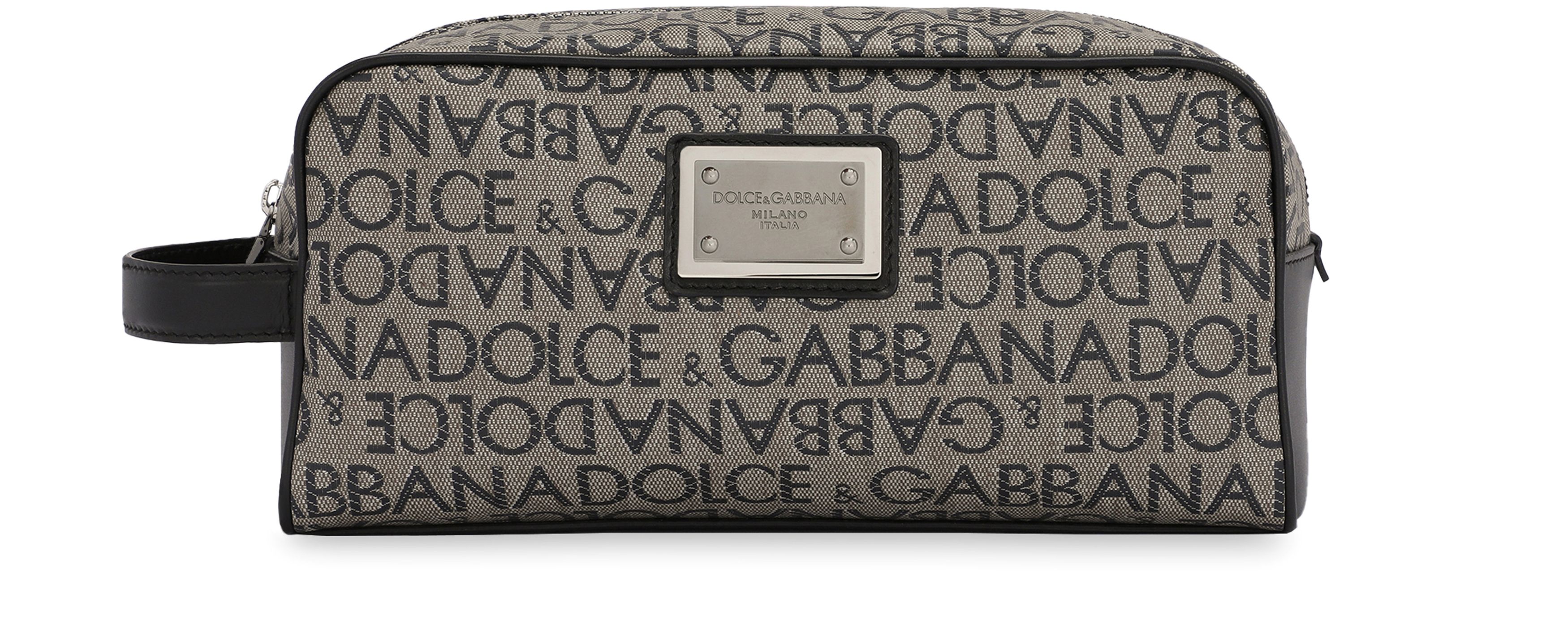 Dolce & Gabbana Coated jacquard toiletry bag