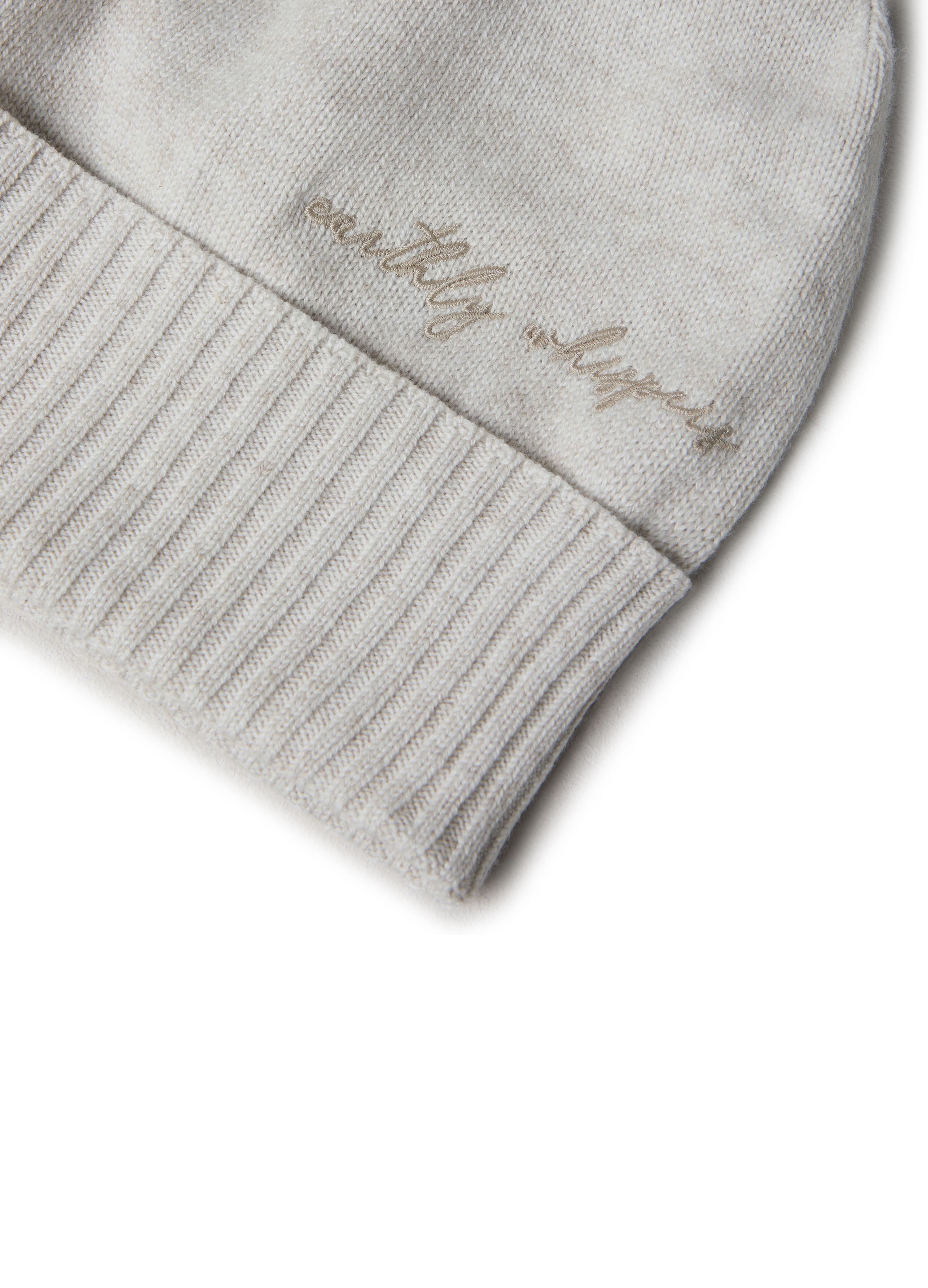 Brunello Cucinelli Knit beanie with embroidery