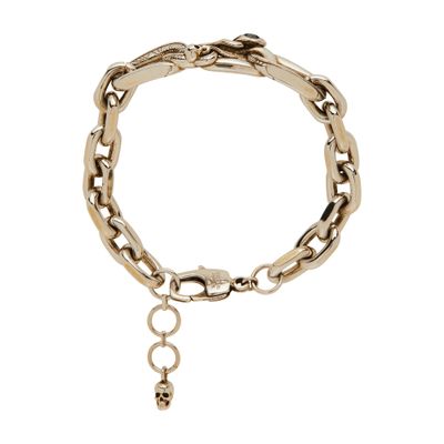 Alexander McQueen Snake and skull bracelet