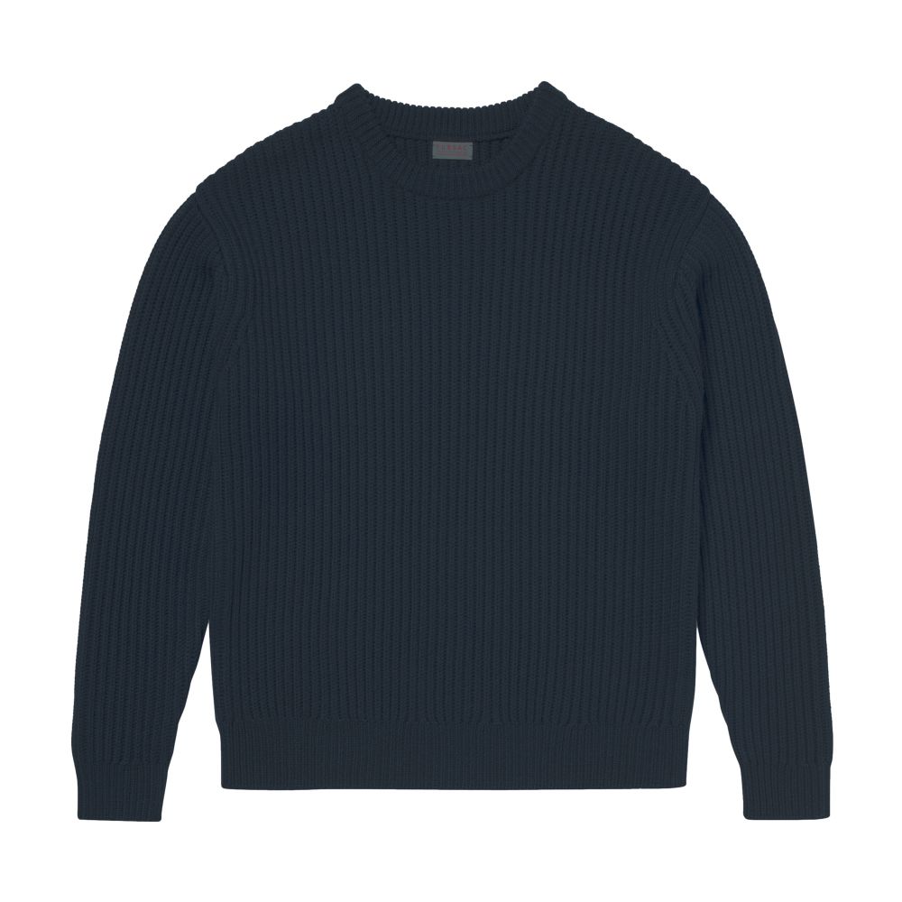  Wool ribbed sweater