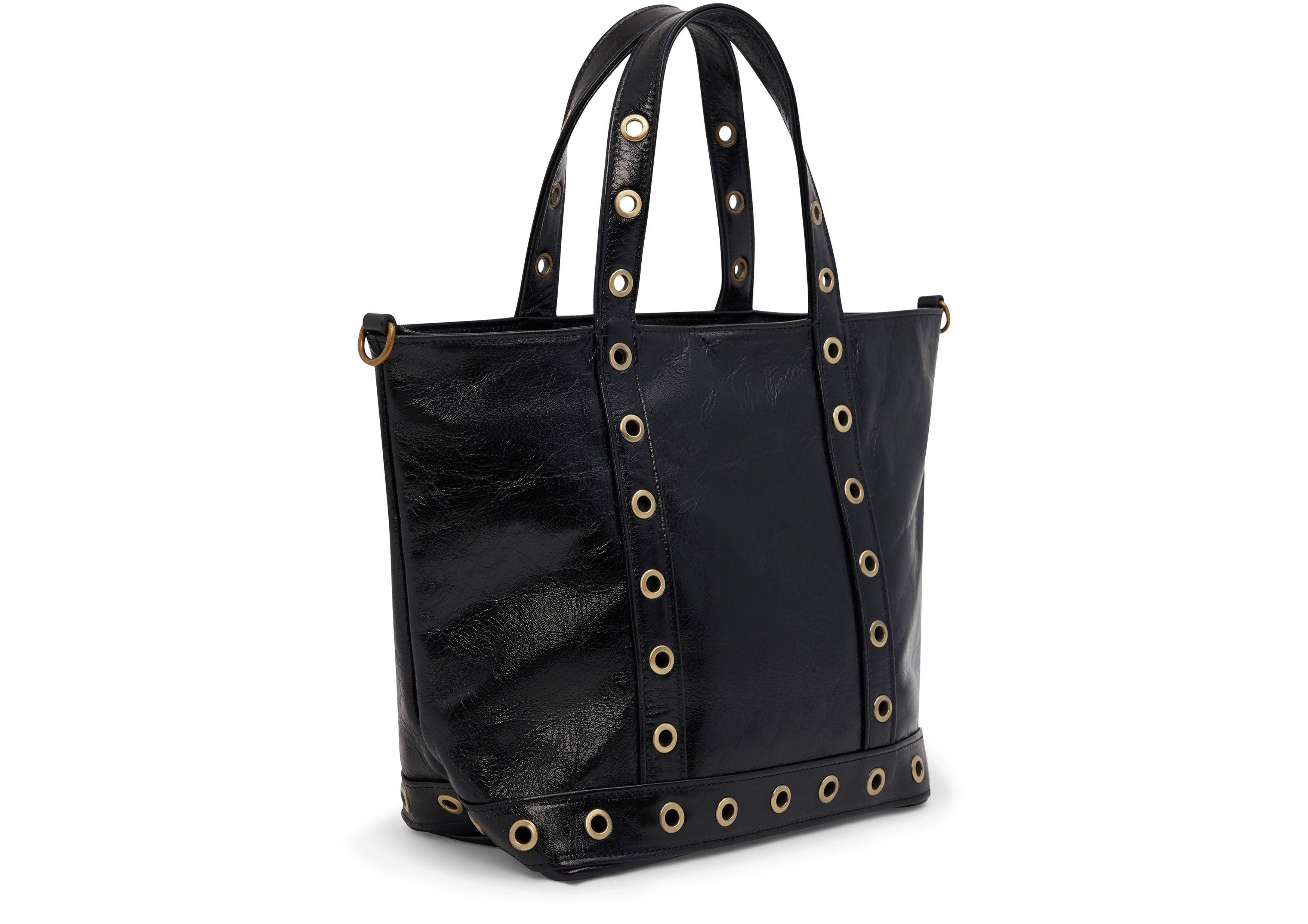  S cracked leather tote bag