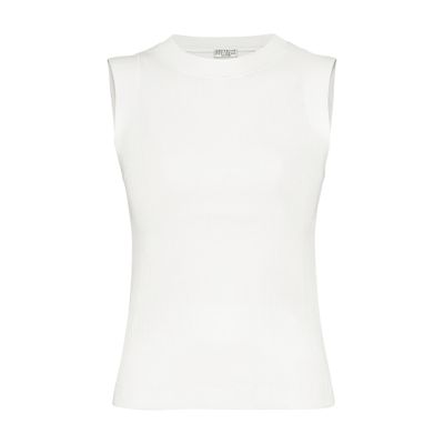 Brunello Cucinelli Ribbed jersey top