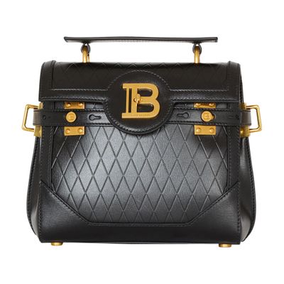 Balmain B-Buzz 23 calfskin leather bag