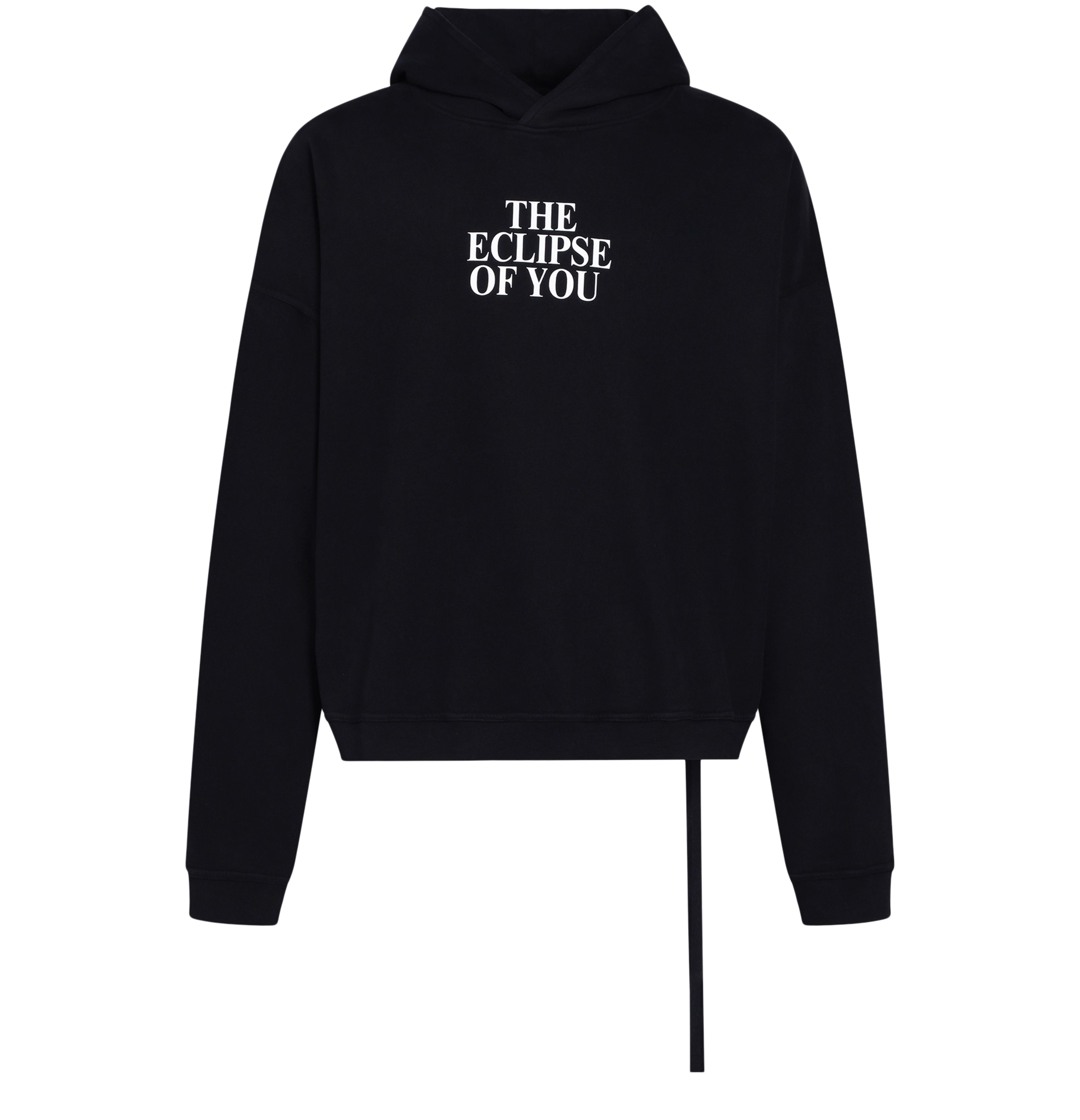 Ann Demeulemeester Achim cropped comfort hoody Eclipse of you print