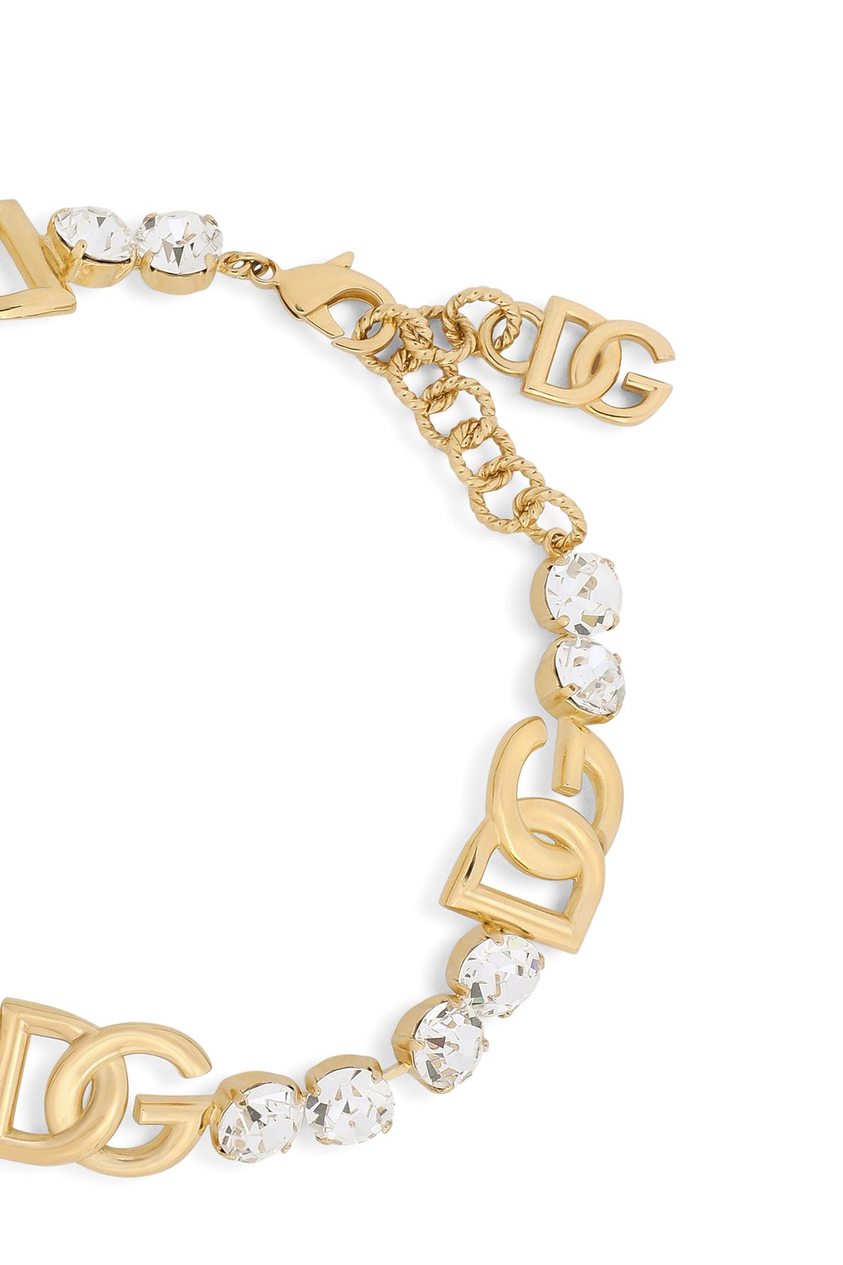 Dolce & Gabbana Rhinestoned choker with DG logo