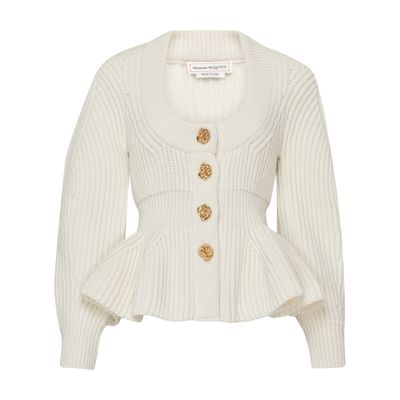 Alexander McQueen Peplum cardigan