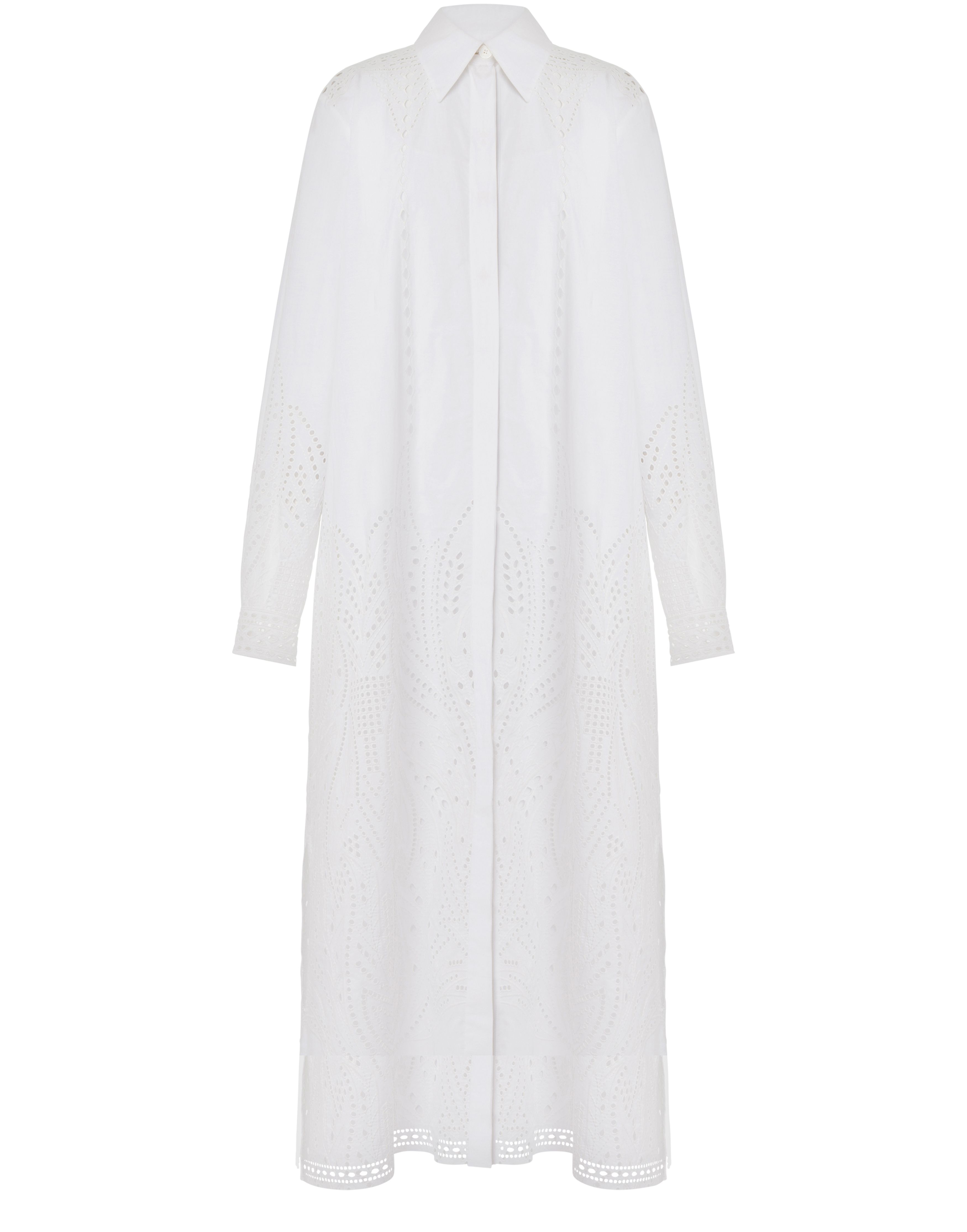 Alberta Ferretti Shirt dress in sangallo poplin