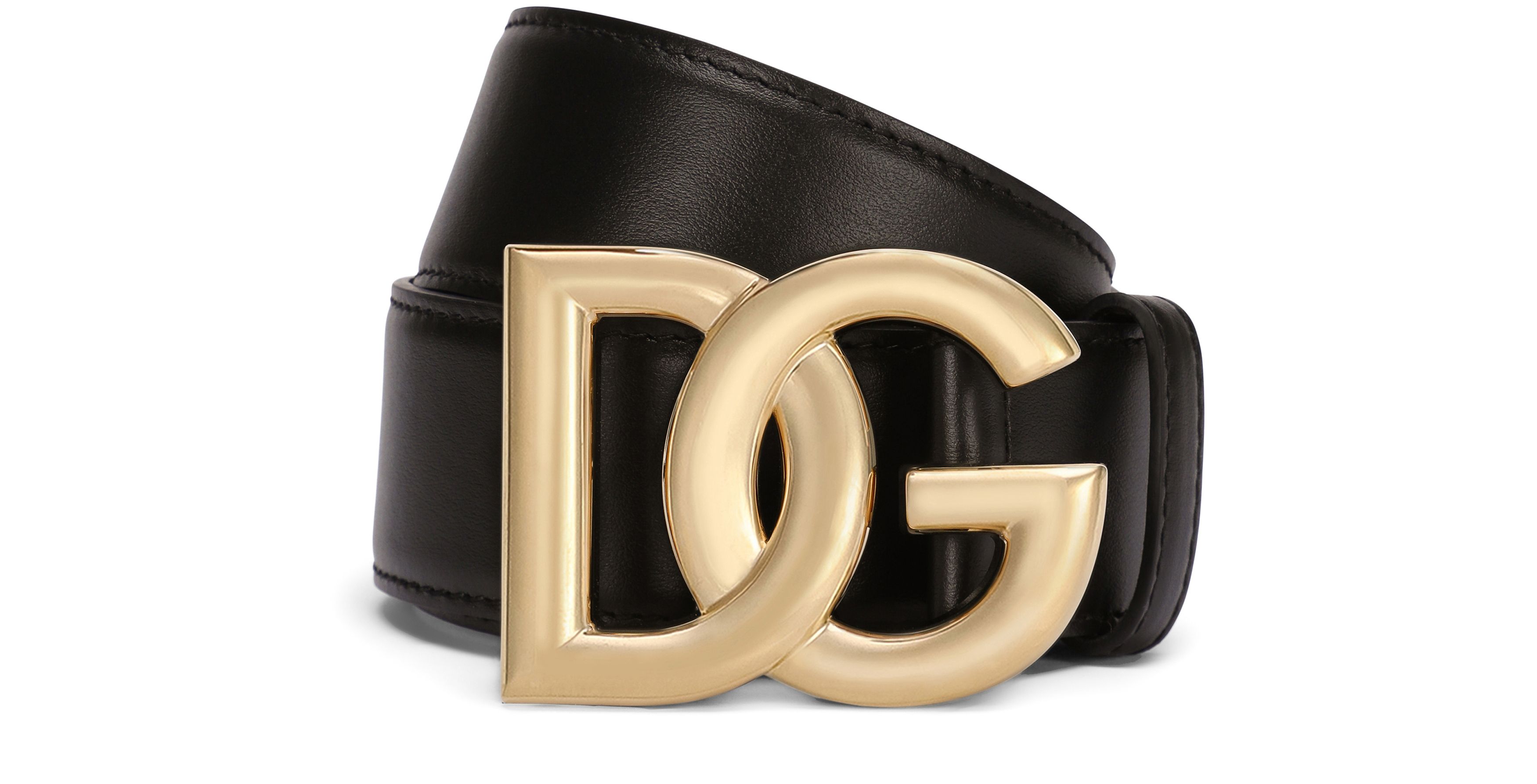 Dolce & Gabbana Calfskin belt with DG logo