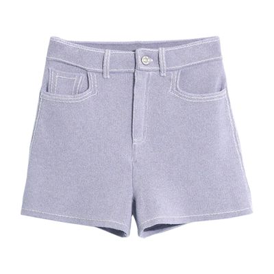 Barrie Denim cashmere and cotton shorts