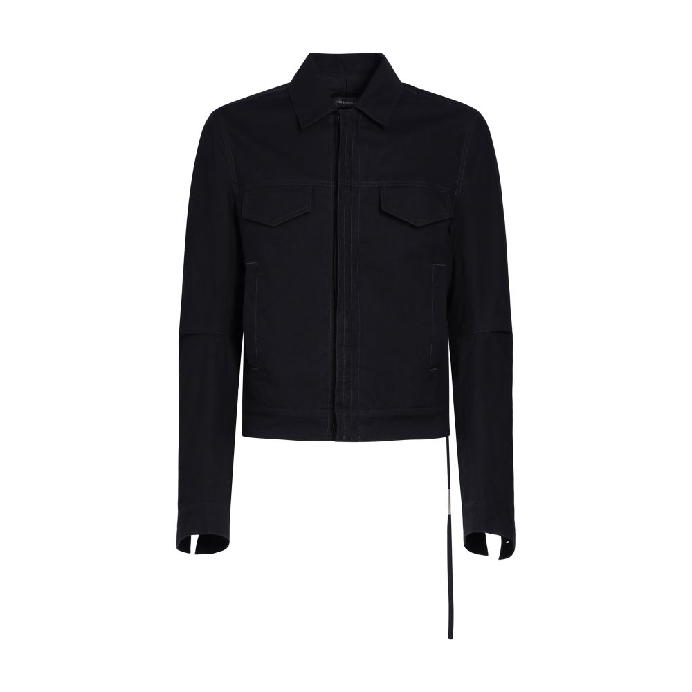 Ann Demeulemeester Terus 5-pockets fitted blouson oiled cotton canvas