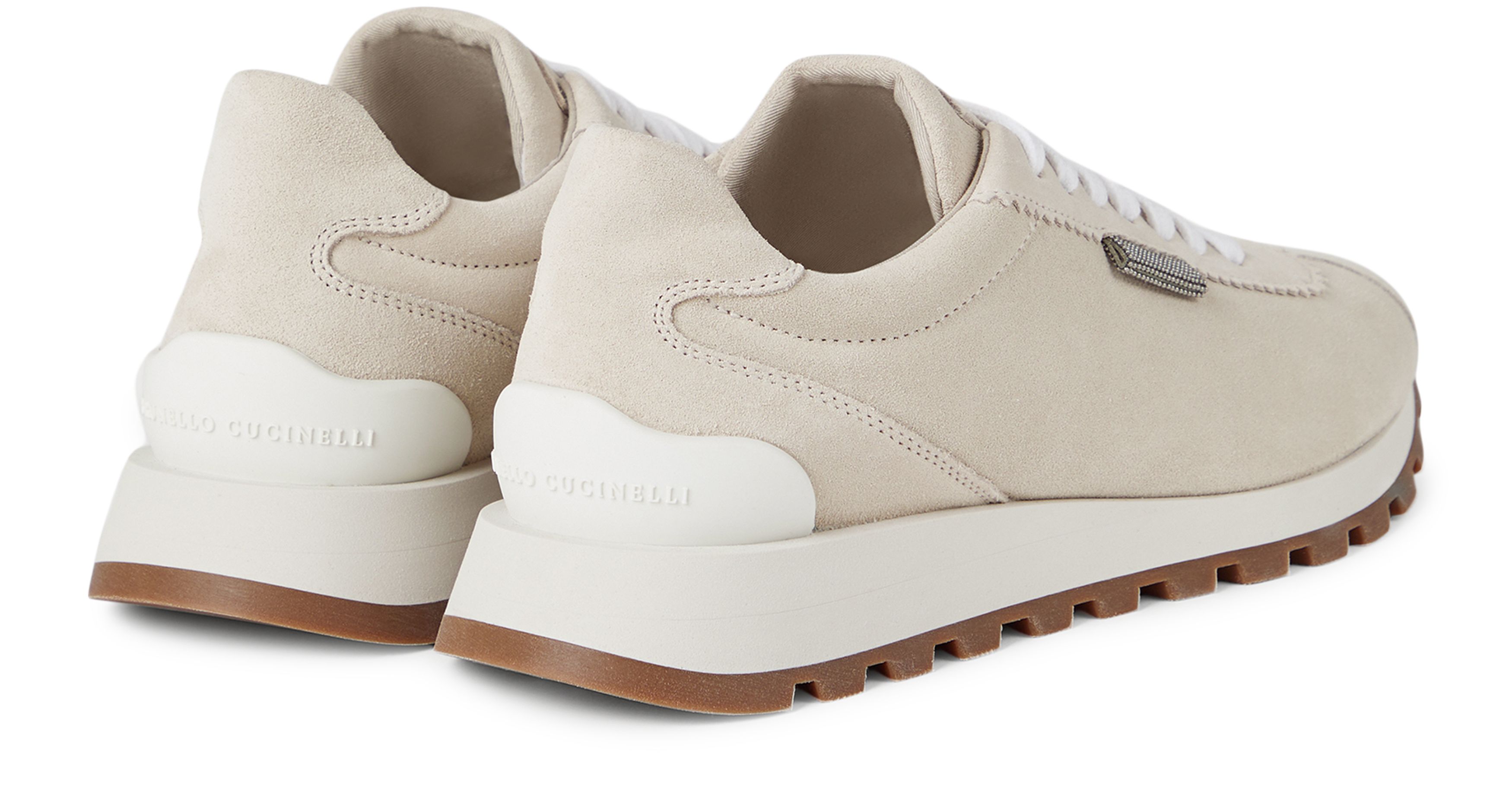 Brunello Cucinelli Suede running shoes