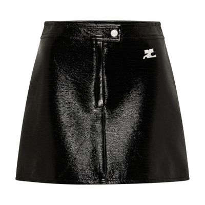 Courrèges Reedition Vinyl mini skirt