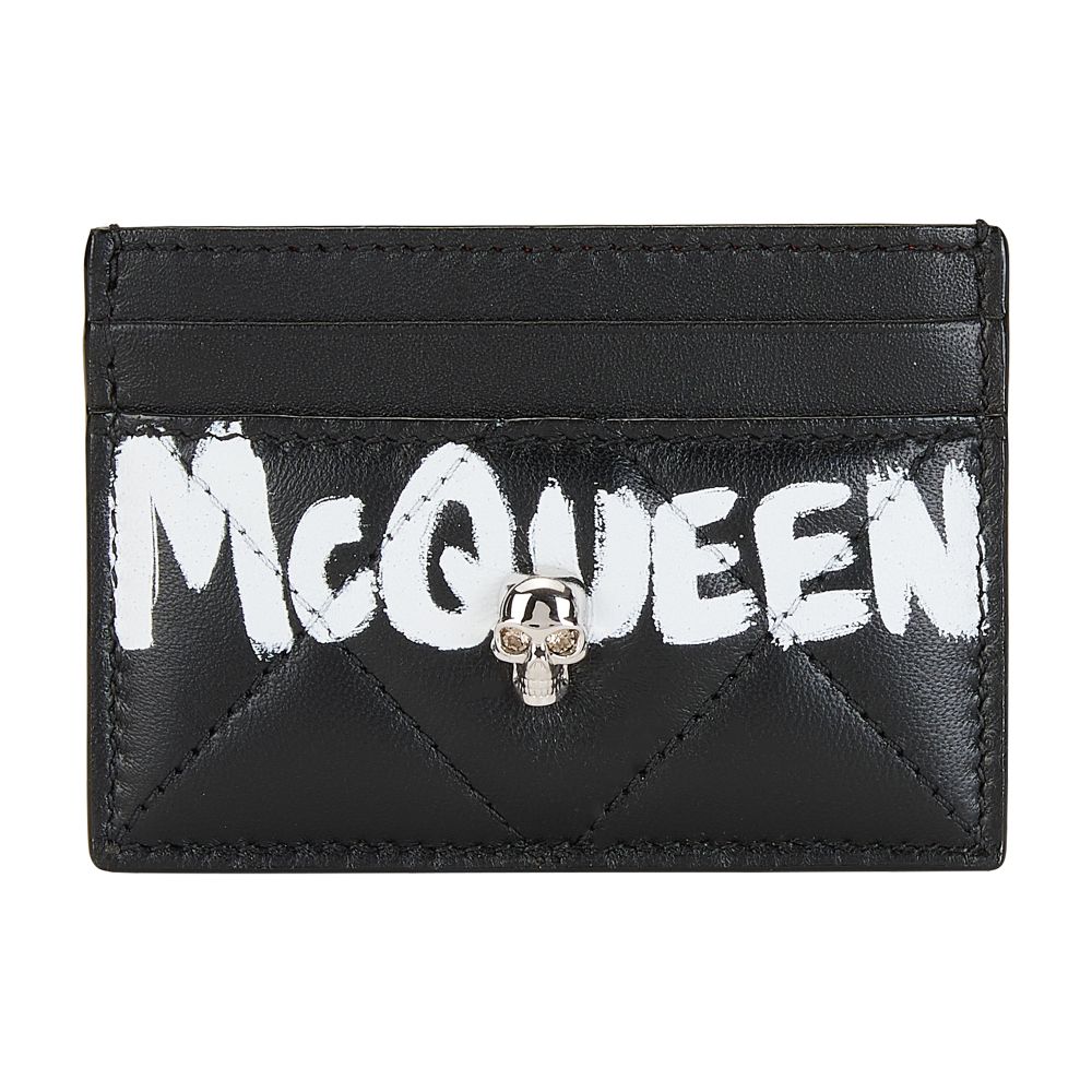 Alexander McQueen McQueen Graffiti card holder