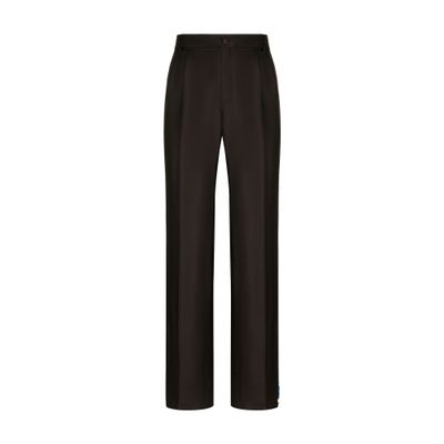 Dolce & Gabbana Tailored silk pants with darts