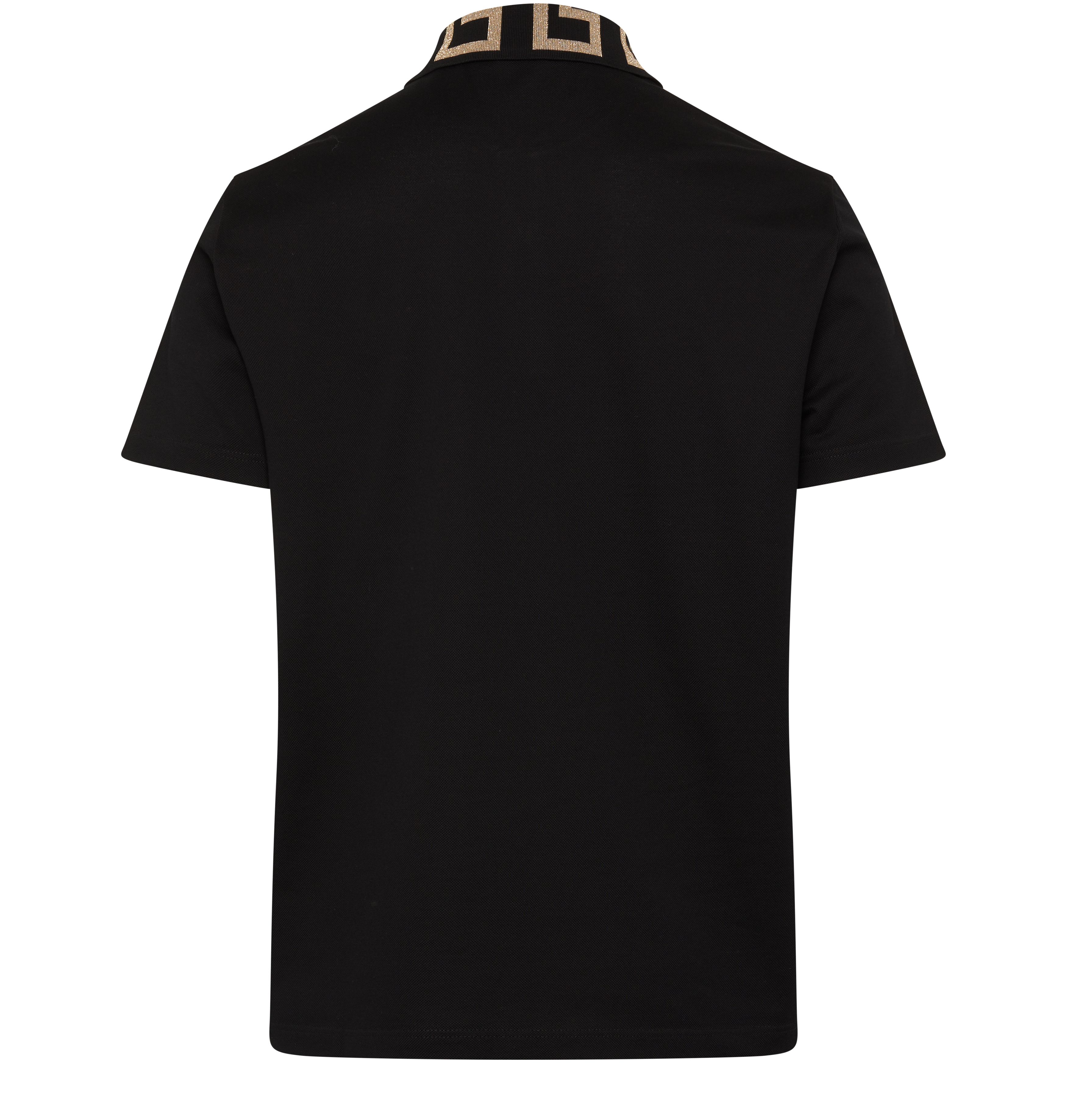 Versace Polo shirt with embroidered Greca pattern