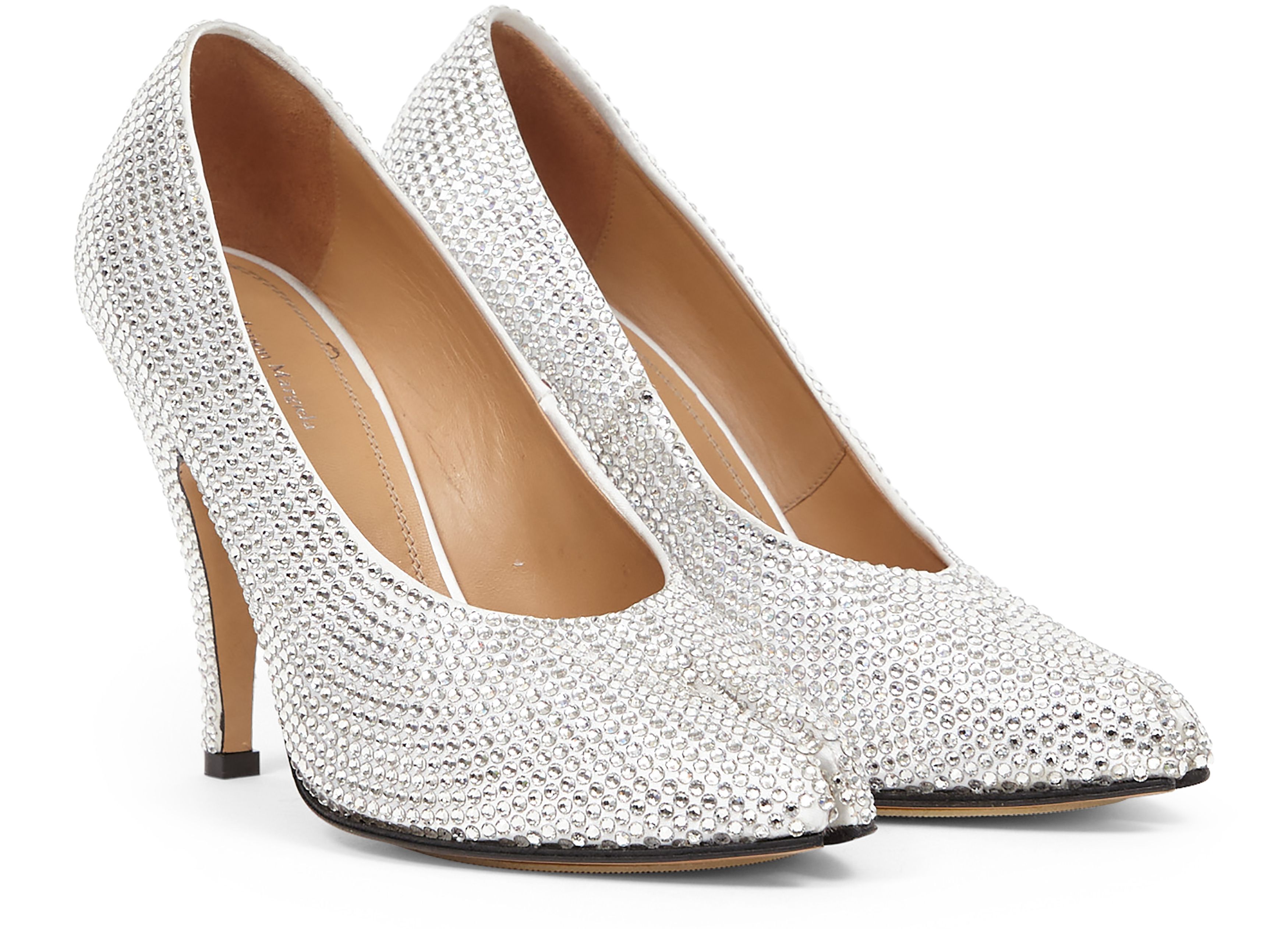 Maison Margiela Tabi rhinestone pumps