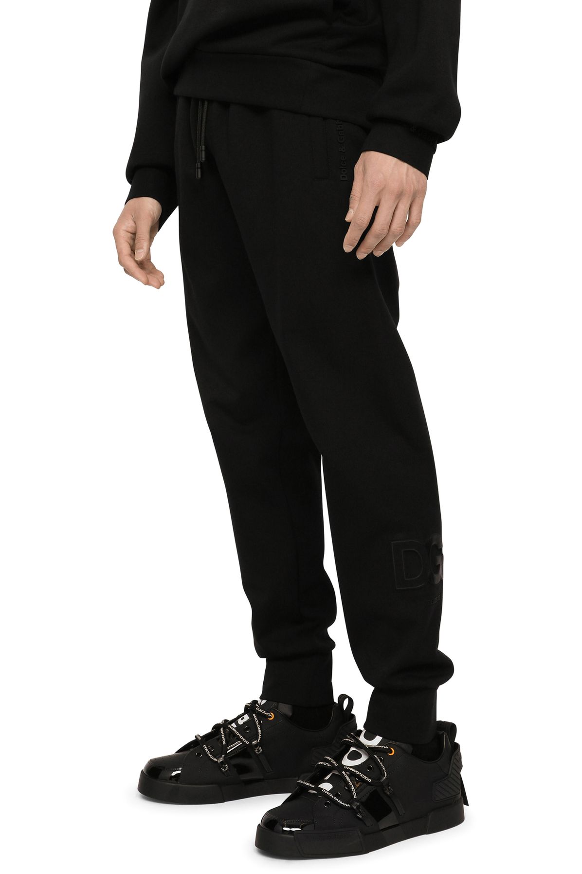 Dolce & Gabbana Jersey jogging pants with patch